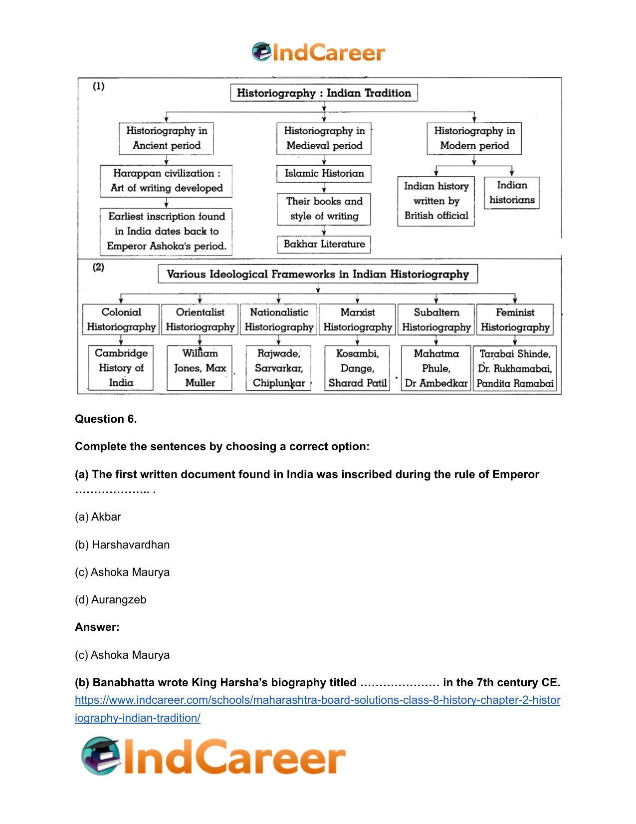 Maharashtra Board Solutions Class 8-History: Chapter 2- Historiography Indian Tradition - Page 9