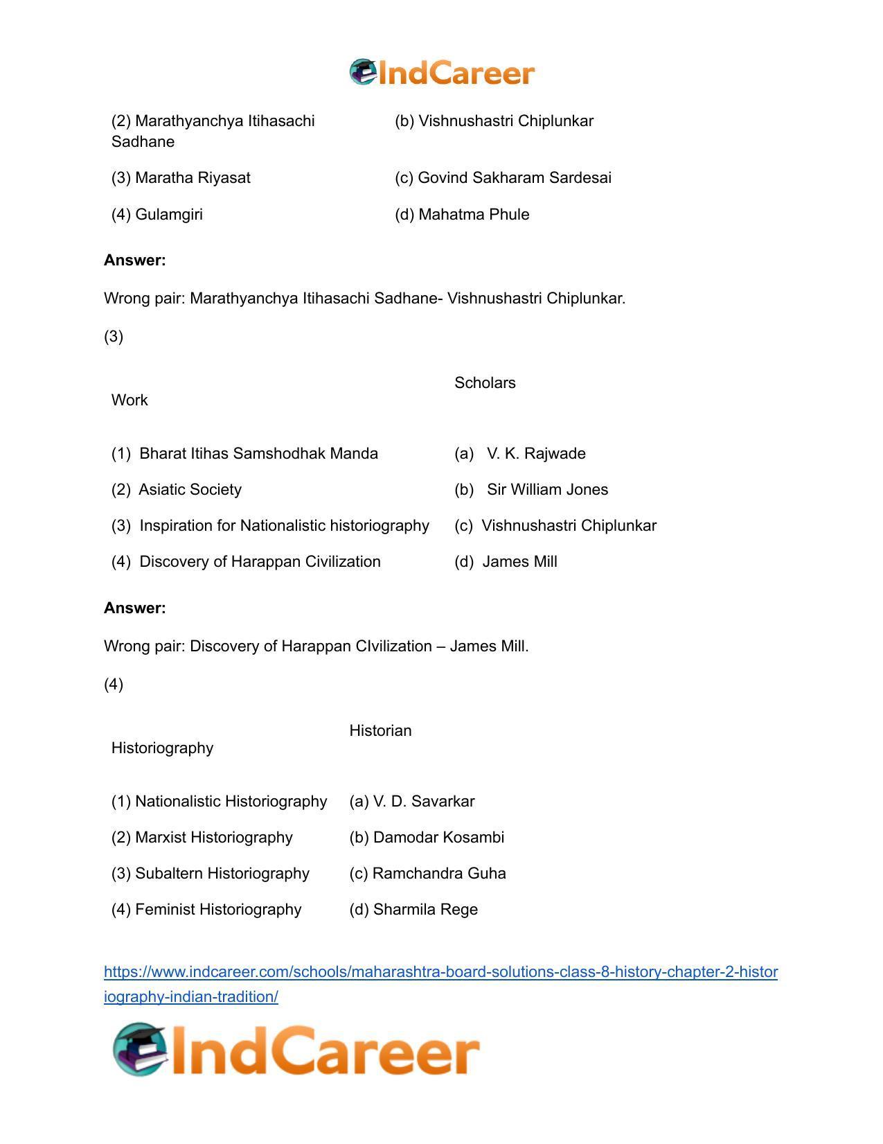 Maharashtra Board Solutions Class 8-History: Chapter 2- Historiography Indian Tradition - Page 15