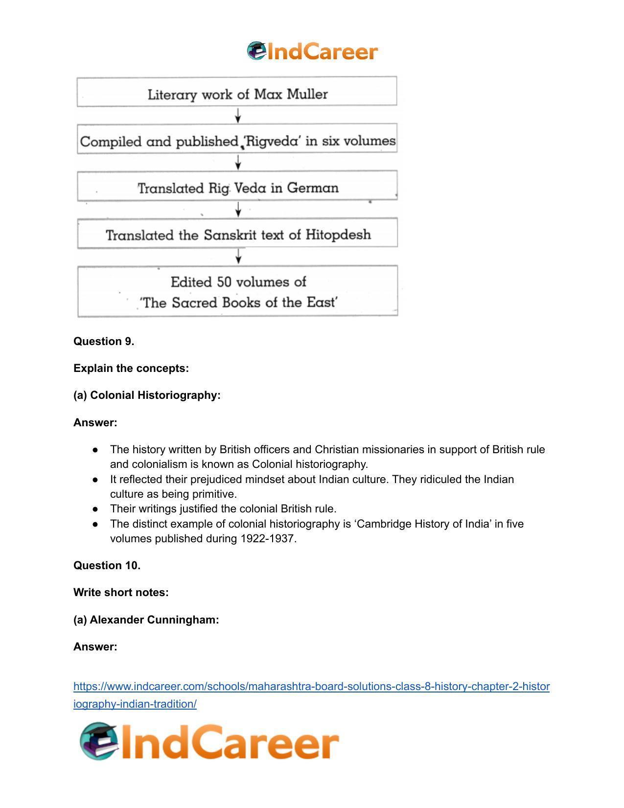 Maharashtra Board Solutions Class 8-History: Chapter 2- Historiography Indian Tradition - Page 18