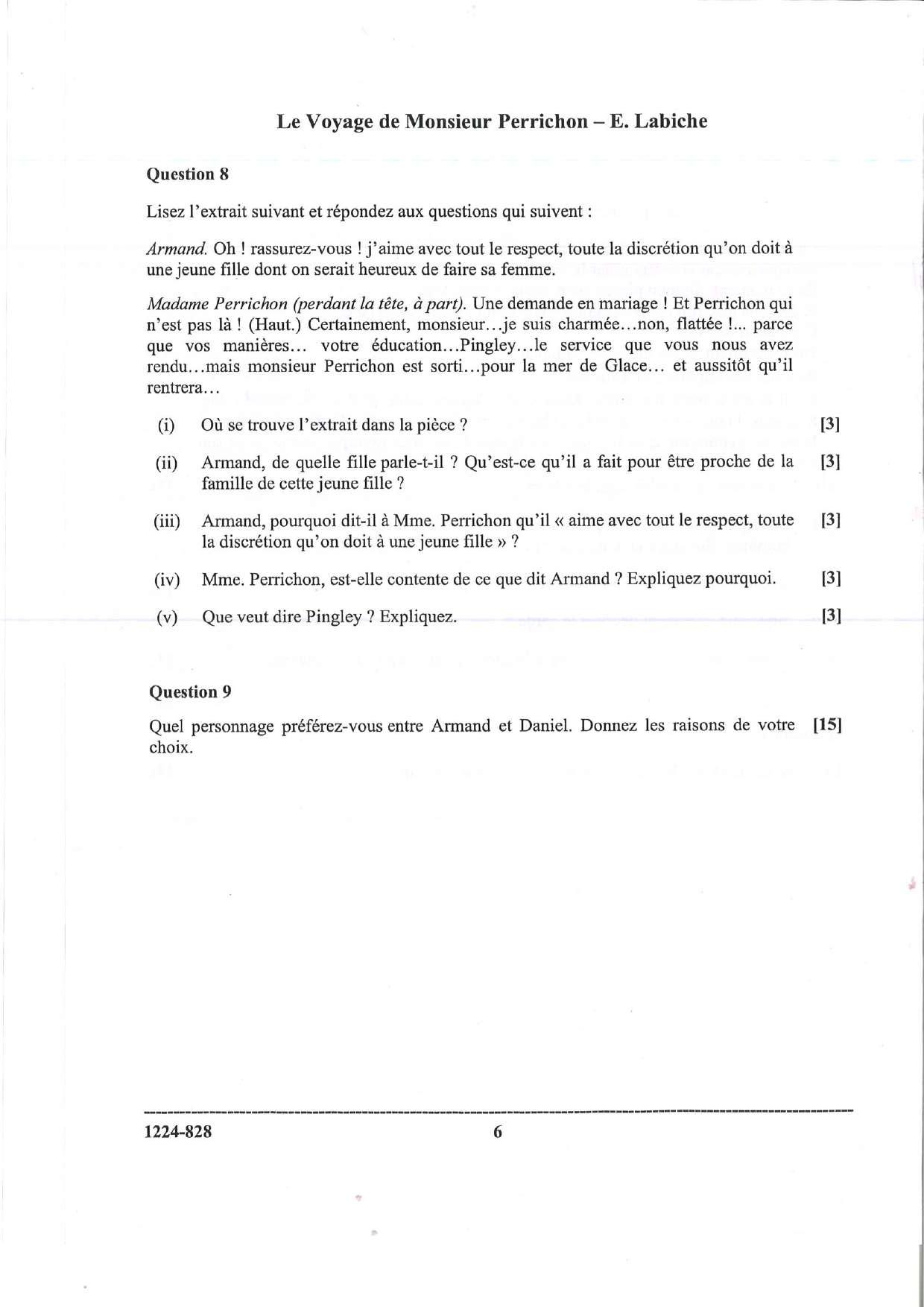ISC Class 12 French 2024 Question Paper - Page 6