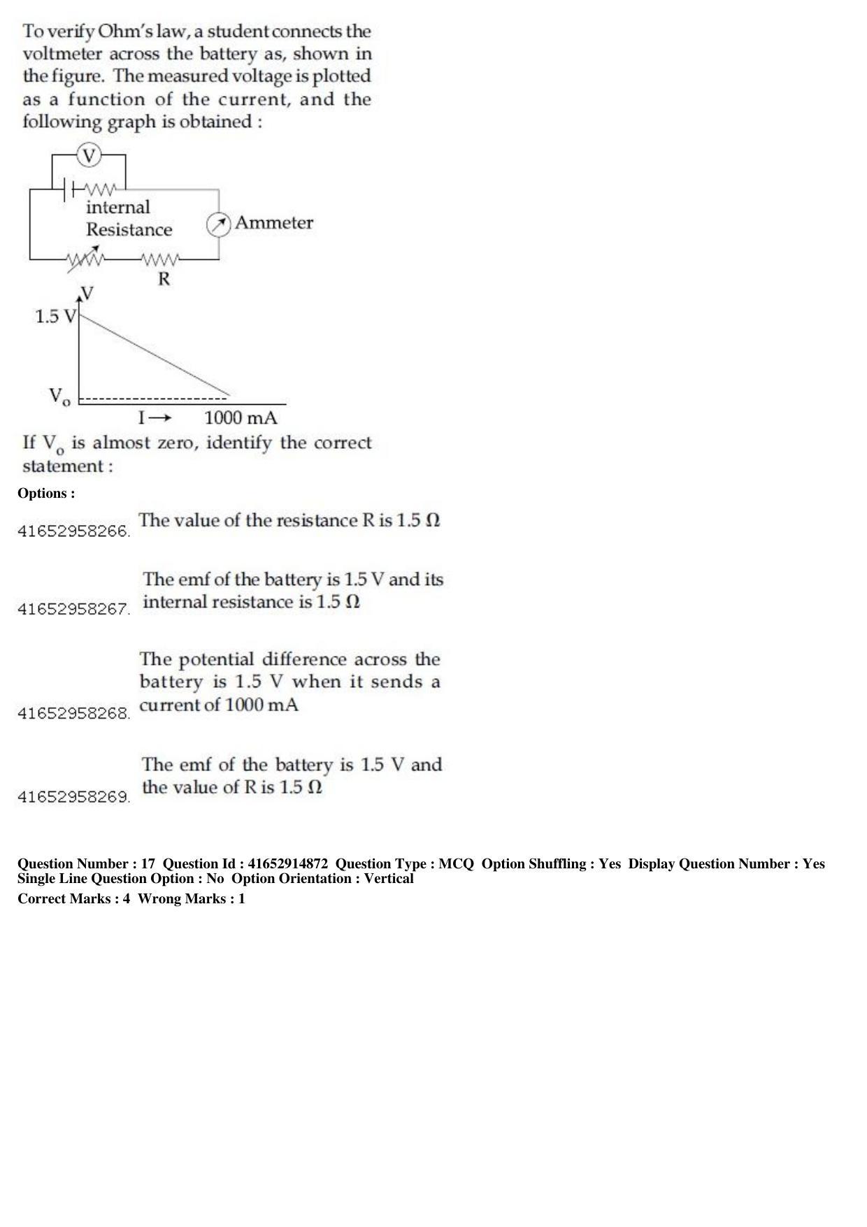 JEE Main 2019 Paper I Question Paper (12th April 2019 Shift 1) - Page 20