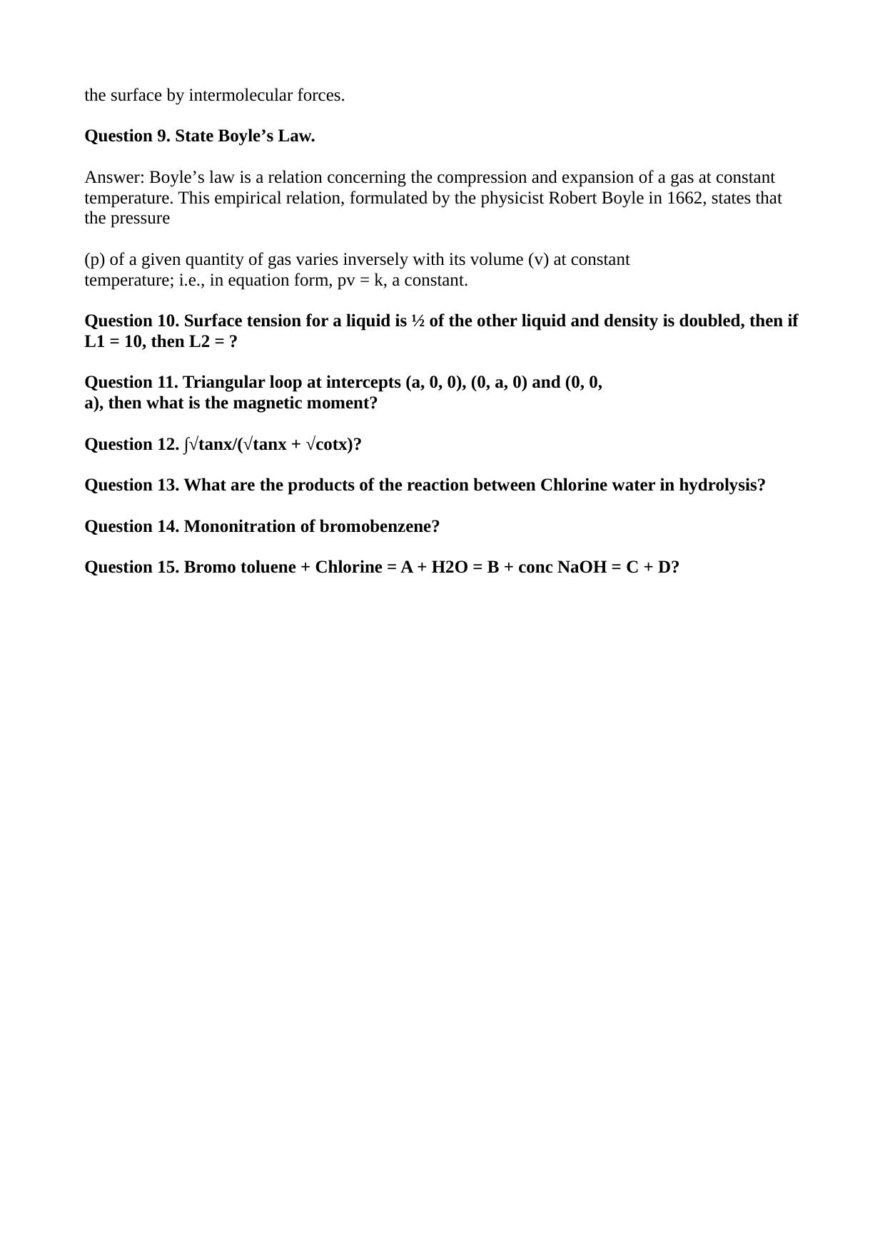BITSAT Shift 1 (23 May, 2023) Question Paper 2023 Question Paper - Page 4