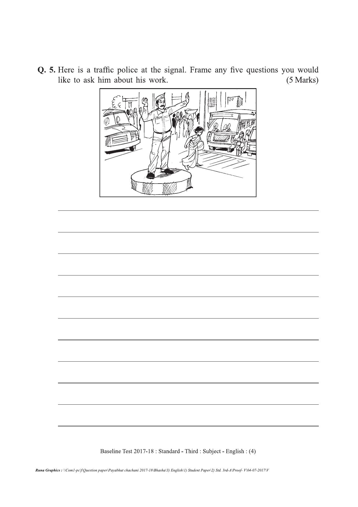 Maharashtra Board Class 3 English इंग्रजी Set A (संच-अ) Question Bank - Page 4