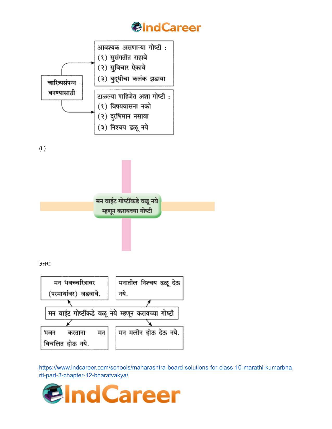 Maharashtra Board Solutions for Class 10- Marathi Kumarbharti (Part- 3): Chapter 12- भरतवाक्य - Page 3