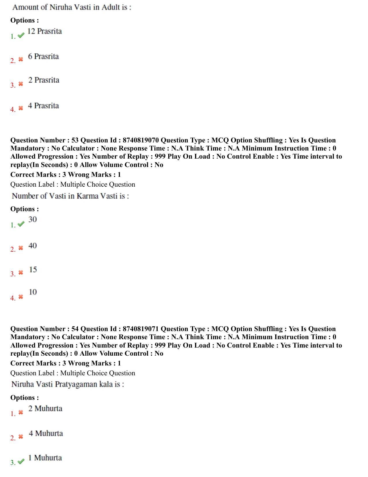 BHU RET Panchakarma 2021 Question Paper - Page 29