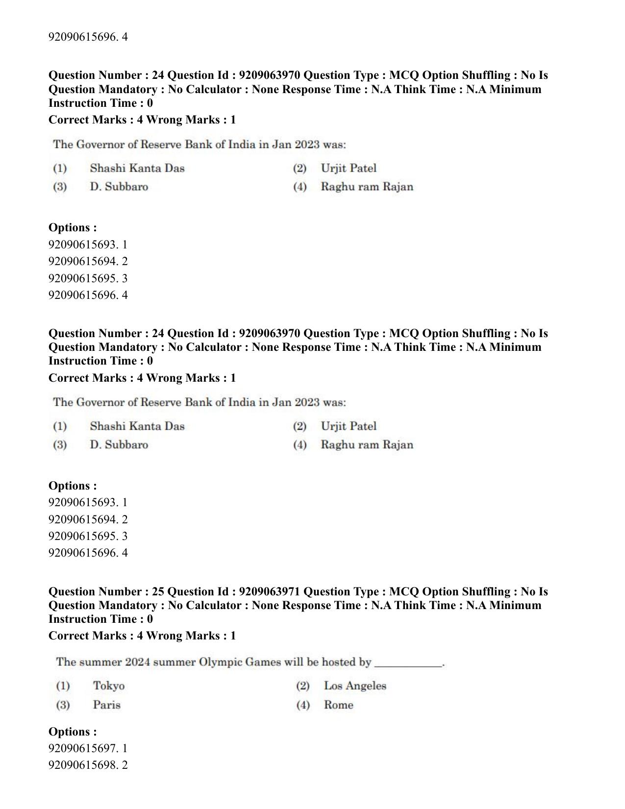 CUET PG 2023: LAQP15 – Japanese (Eng.)-Shift 3 (06-06-2023) Question Paper - Page 39
