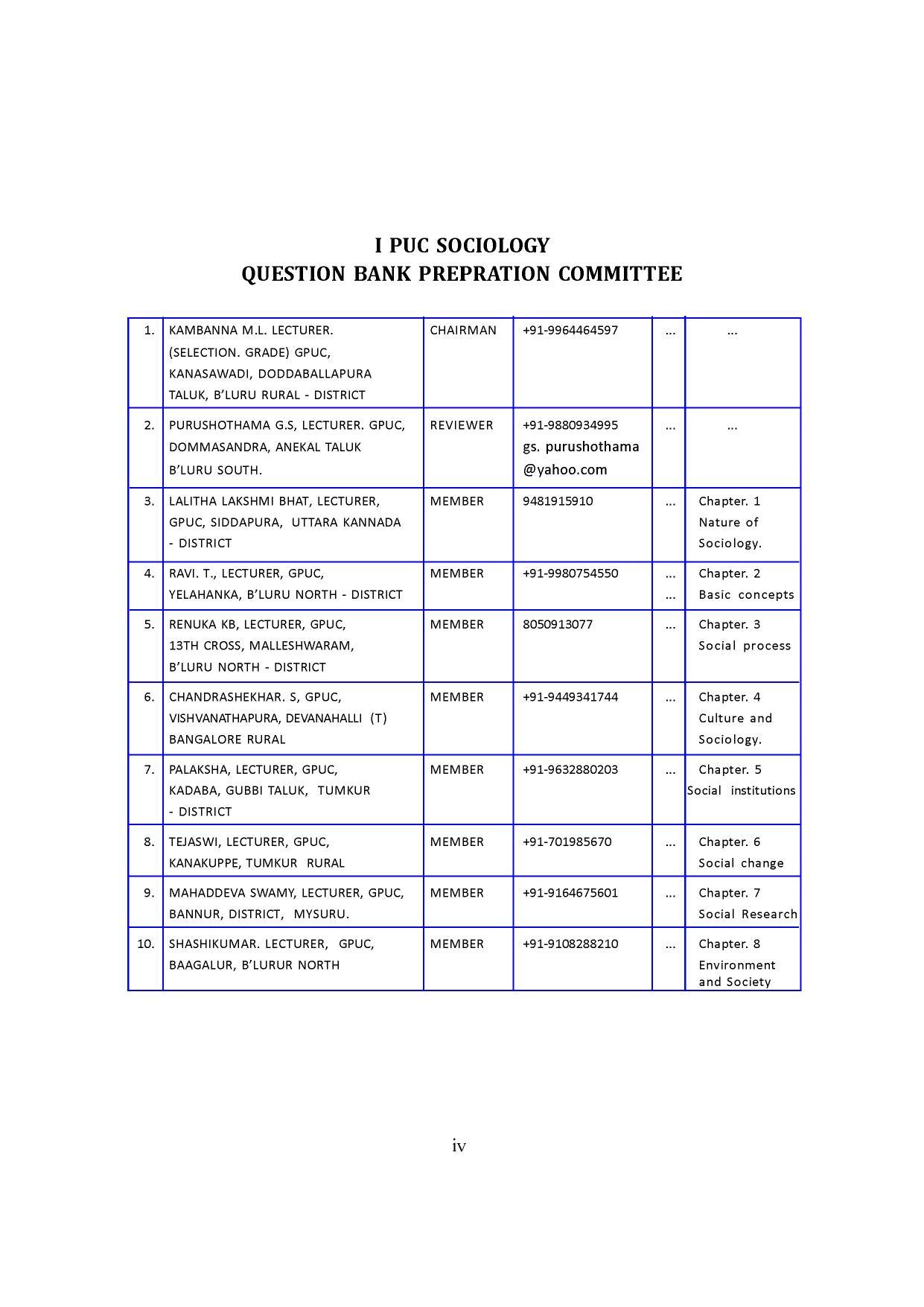 Karnataka 1st PUC Question Bank for Sociology - Page 4