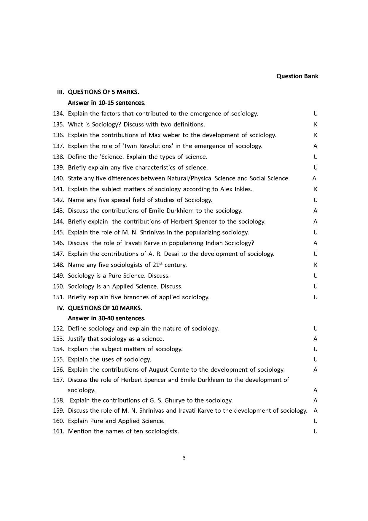 Karnataka 1st PUC Question Bank for Sociology - Page 13