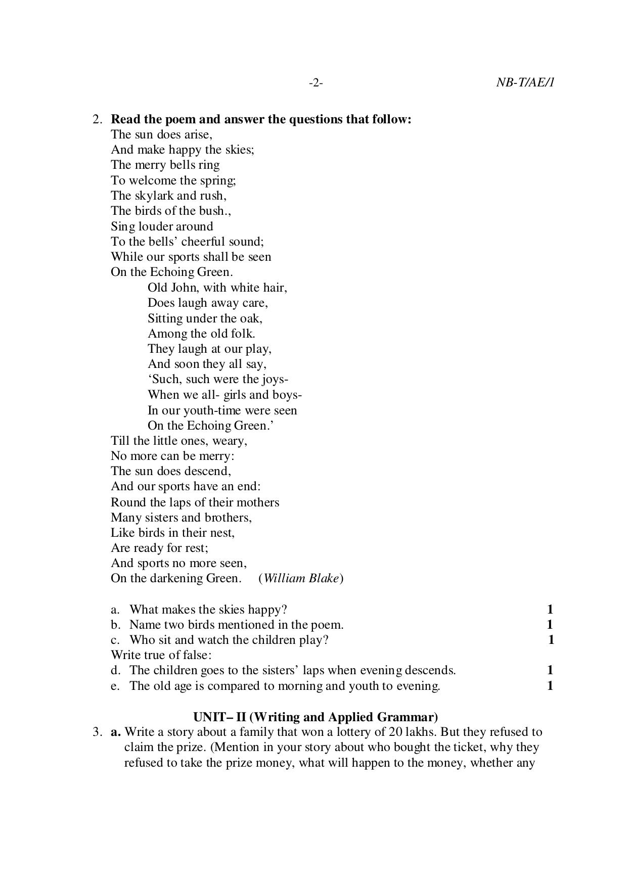 Nagaland Board NBSE Class 10 /  HSLC 2023 Question Paper (All Subjects) - Page 44
