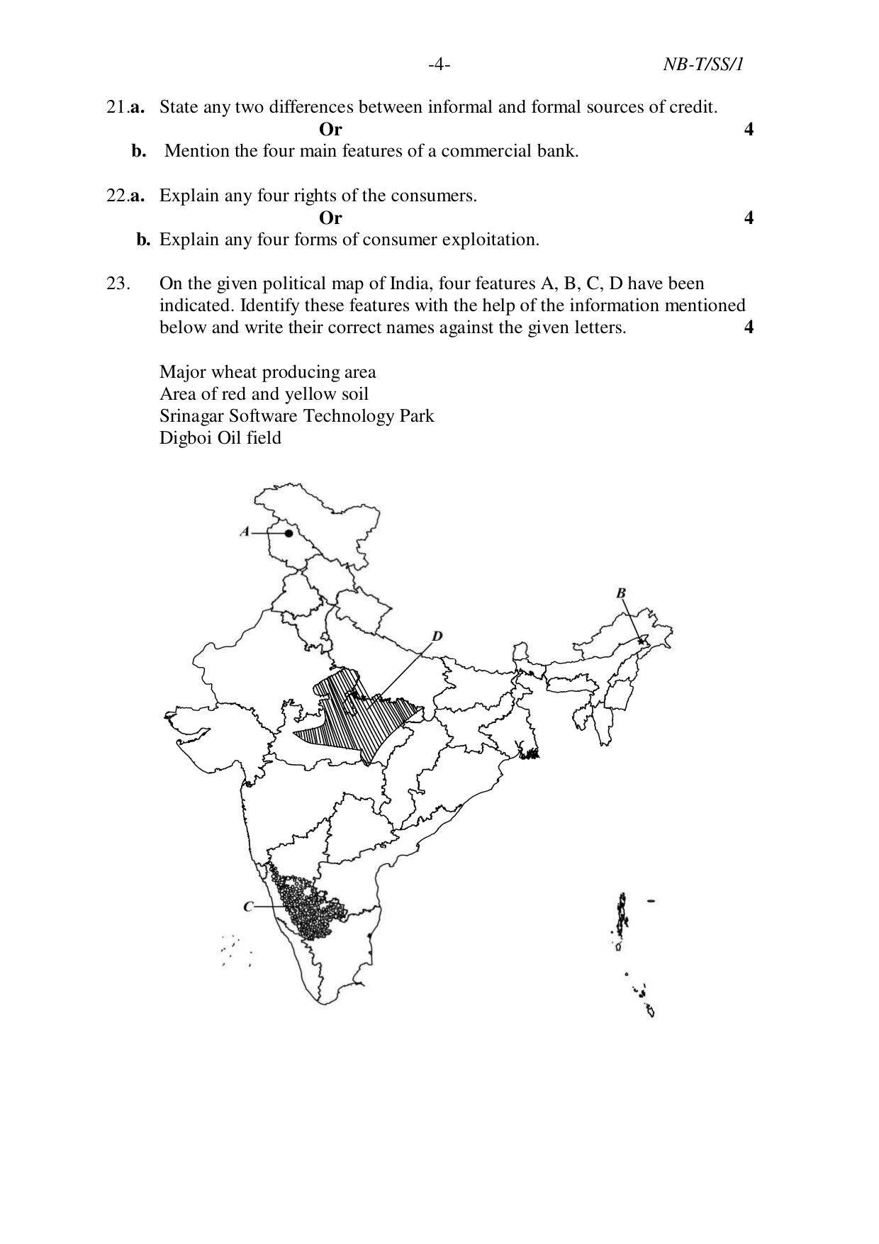 Nagaland Board NBSE Class 10 /  HSLC 2023 Question Paper (All Subjects) - Page 51