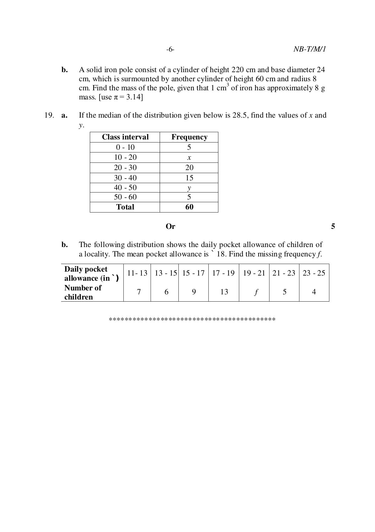Nagaland Board NBSE Class 10 /  HSLC 2023 Question Paper (All Subjects) - Page 58