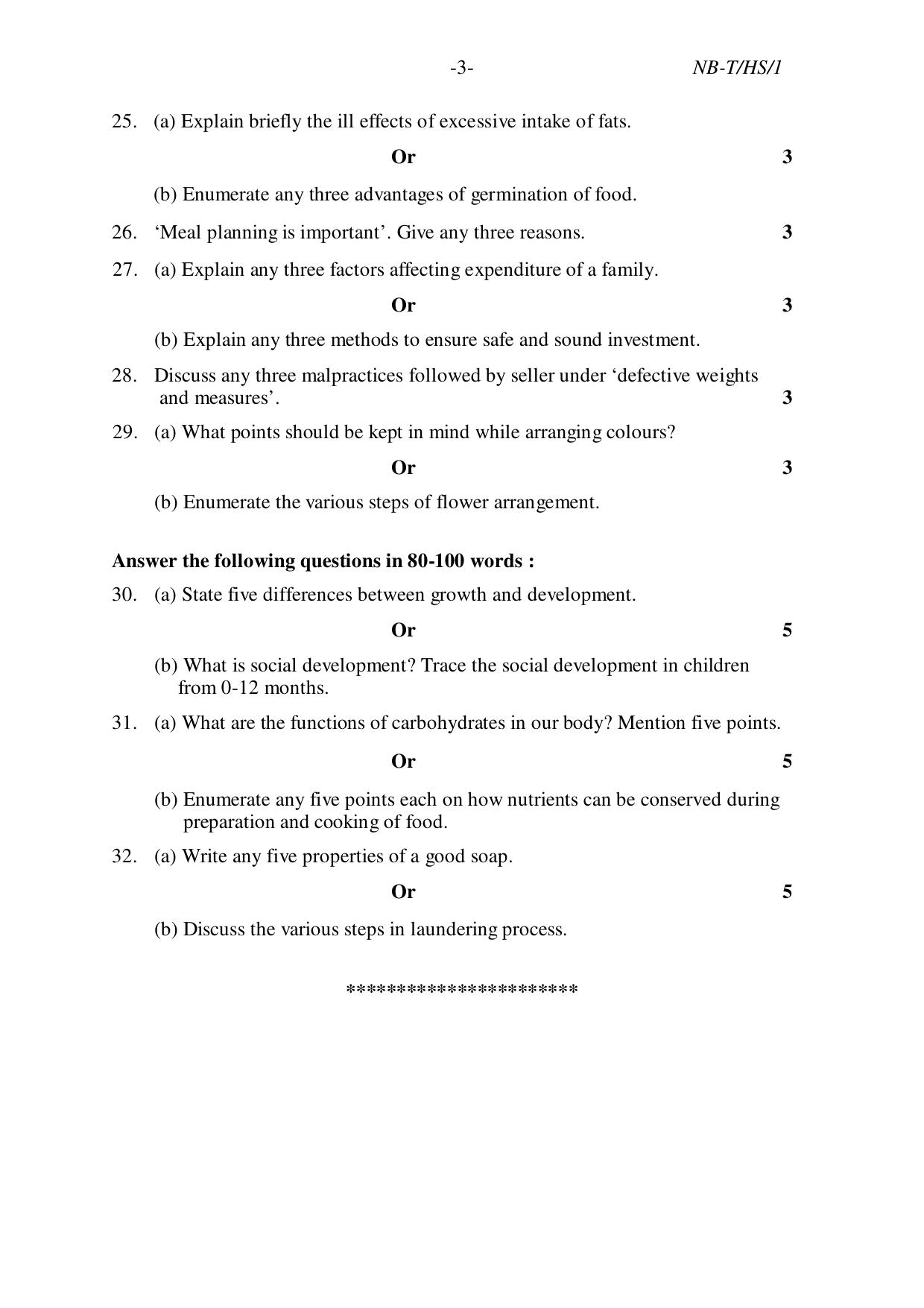 Nagaland Board NBSE Class 10 /  HSLC 2023 Question Paper (All Subjects) - Page 71
