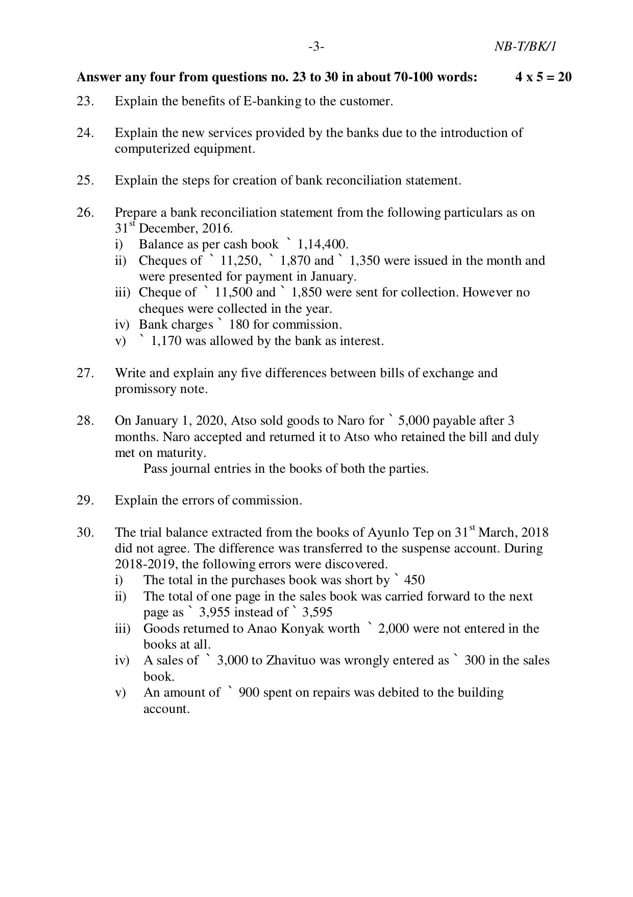 Nagaland Board NBSE Class 10 /  HSLC 2023 Question Paper (All Subjects) - Page 74