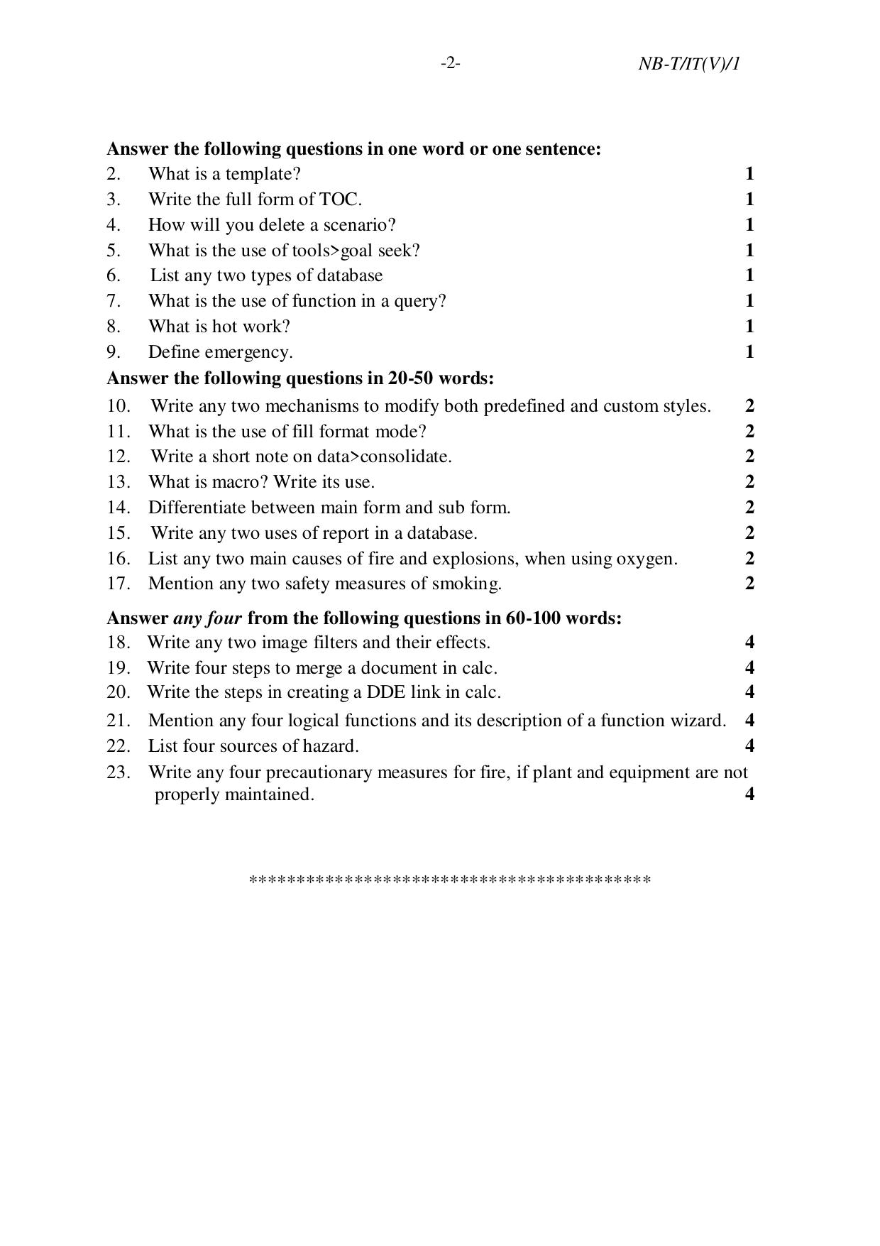 Nagaland Board NBSE Class 10 /  HSLC 2023 Question Paper (All Subjects) - Page 80