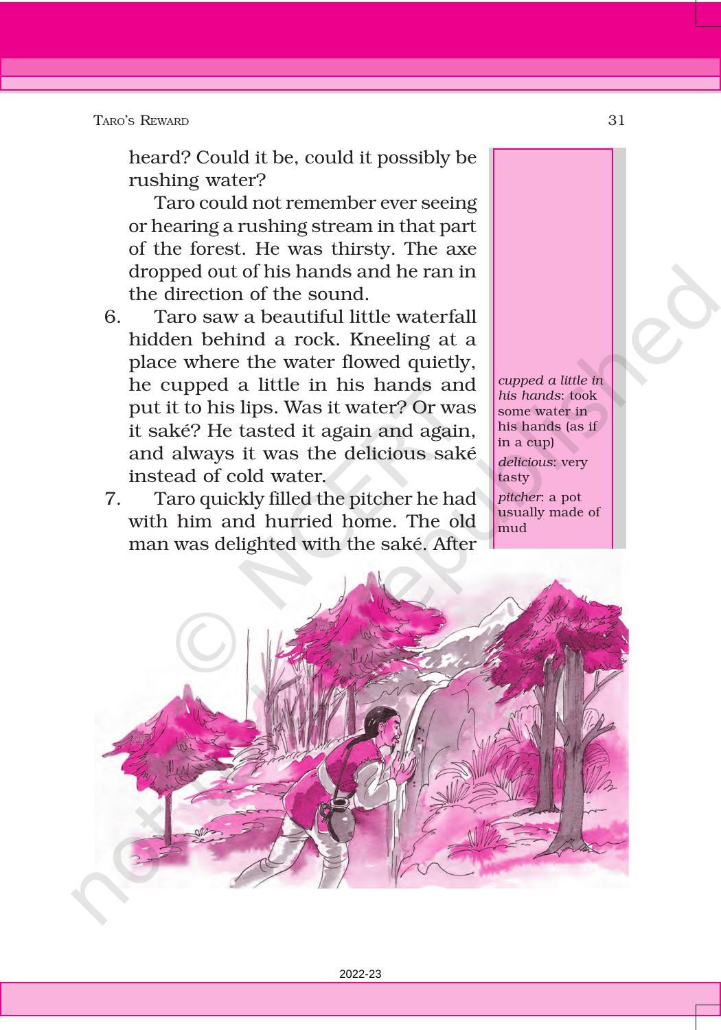 NCERT Book for Class 6 English(Honeysuckle) : Chapter 3-Taro’s Reward - Page 3
