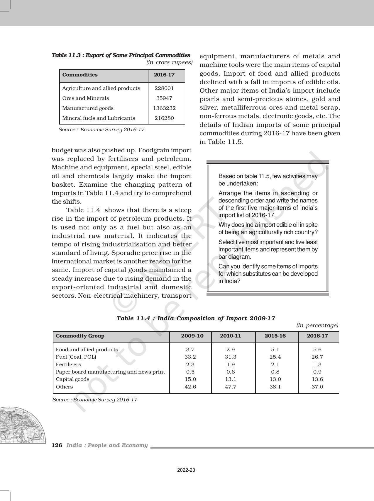 NCERT Book for Class 12 Geography (Part-II) Chapter 11 International Trade - Page 3