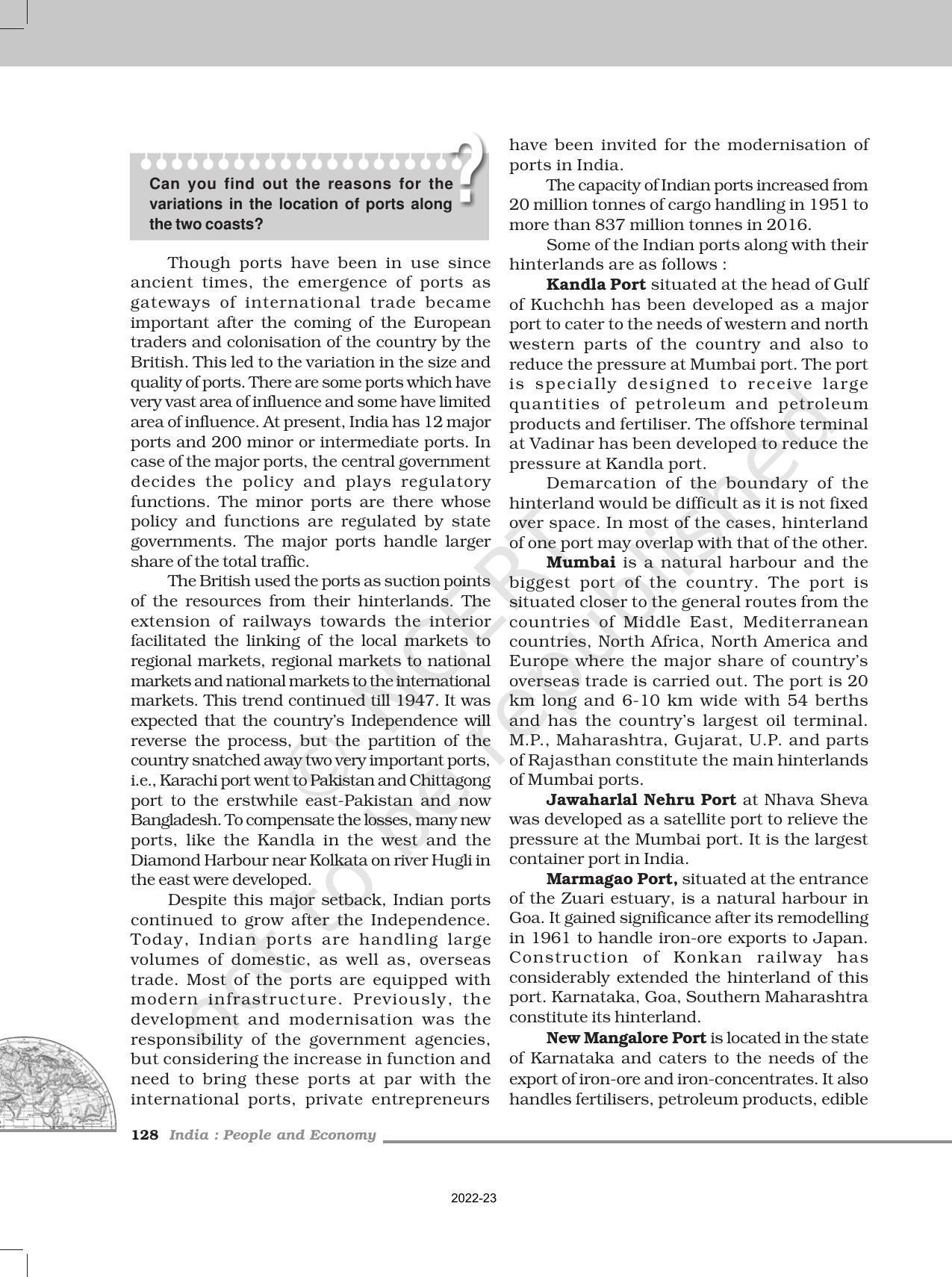 NCERT Book for Class 12 Geography (Part-II) Chapter 11 International Trade - Page 5