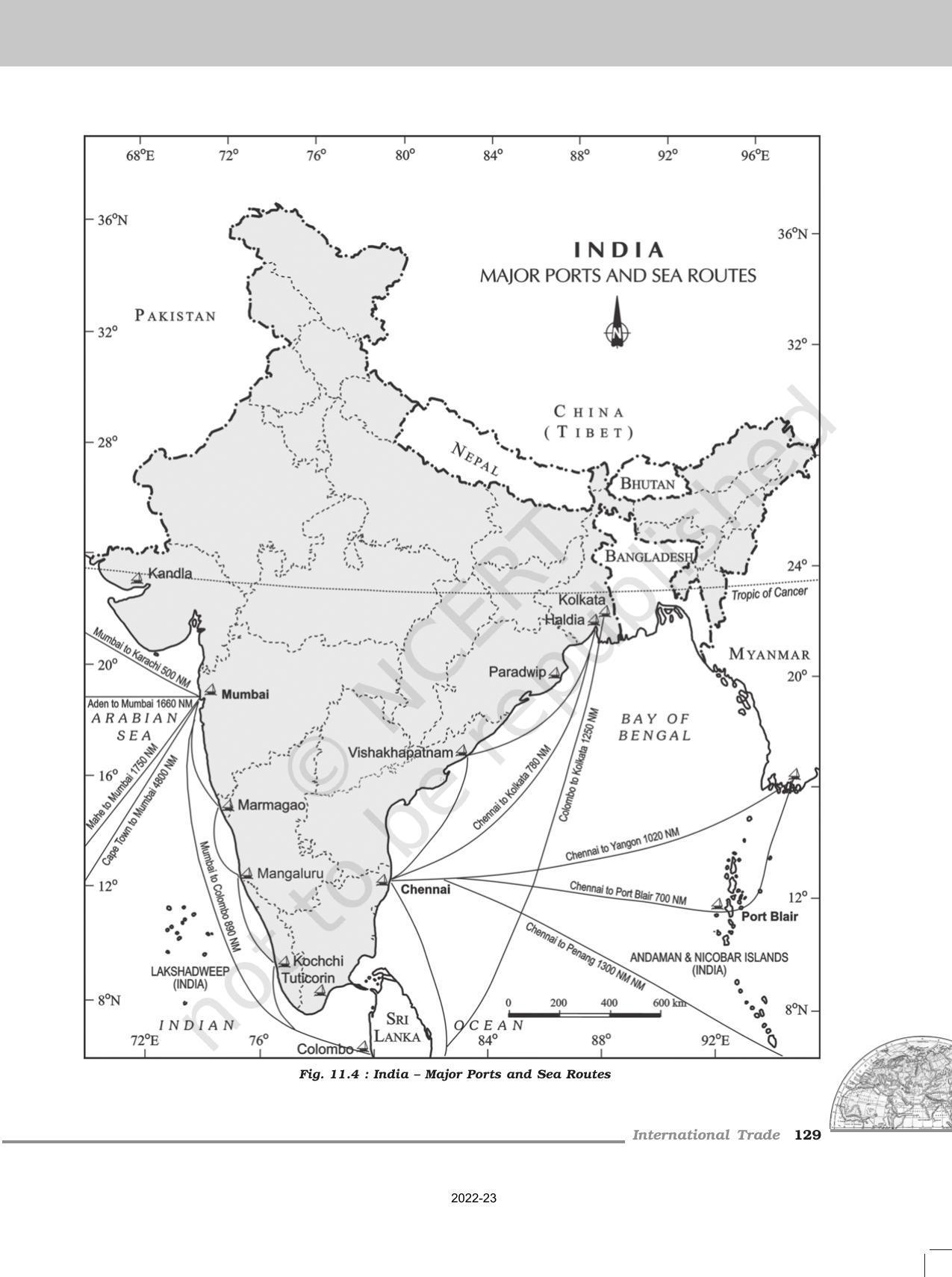 NCERT Book for Class 12 Geography (Part-II) Chapter 11 International Trade - Page 6
