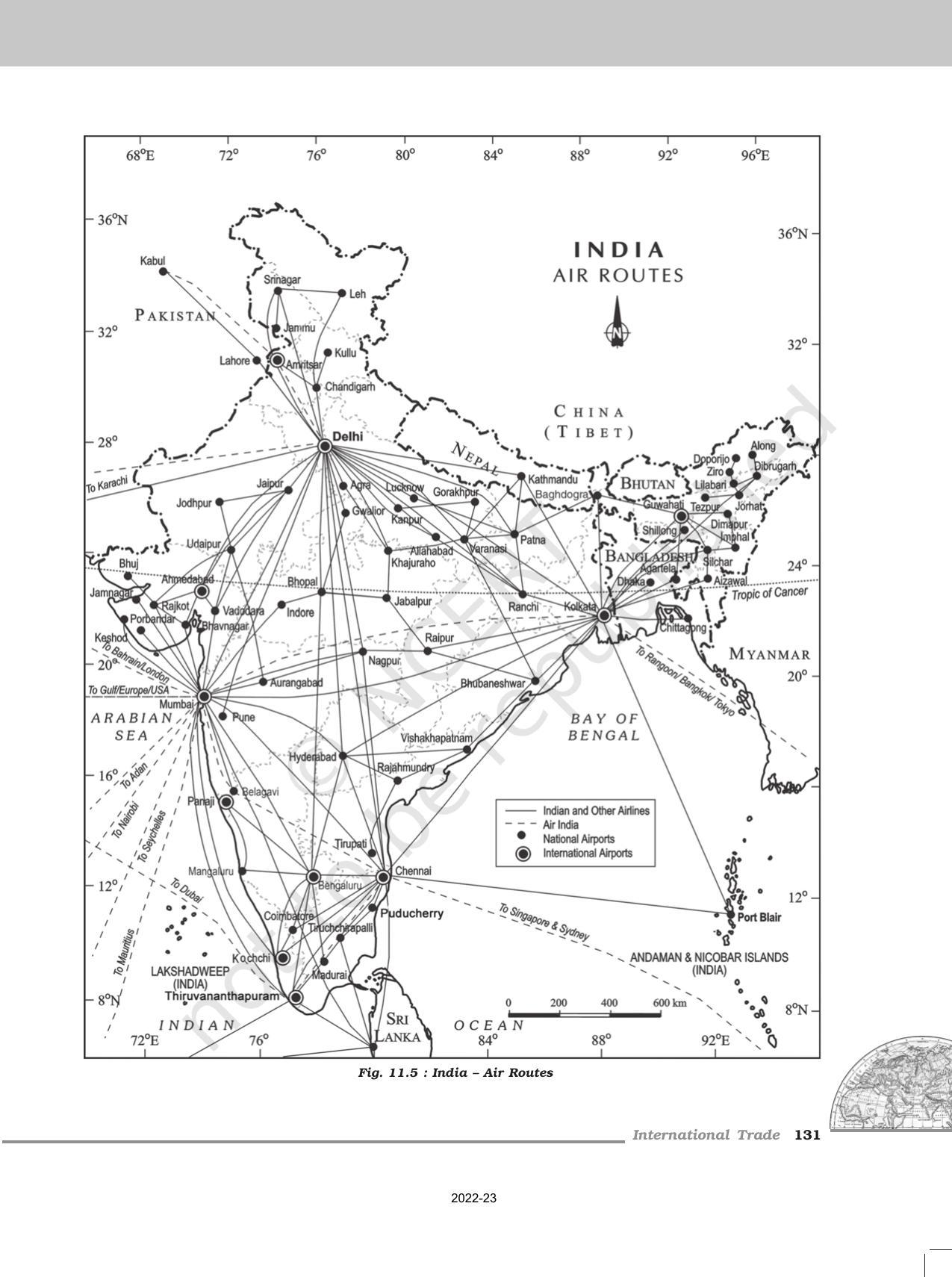 NCERT Book for Class 12 Geography (Part-II) Chapter 11 International Trade - Page 8