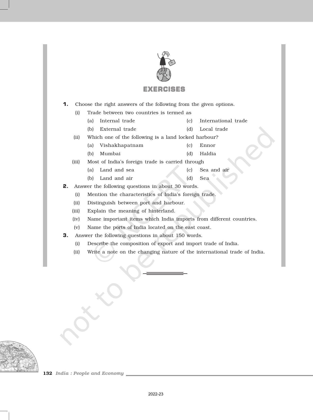 NCERT Book for Class 12 Geography (Part-II) Chapter 11 International Trade - Page 9