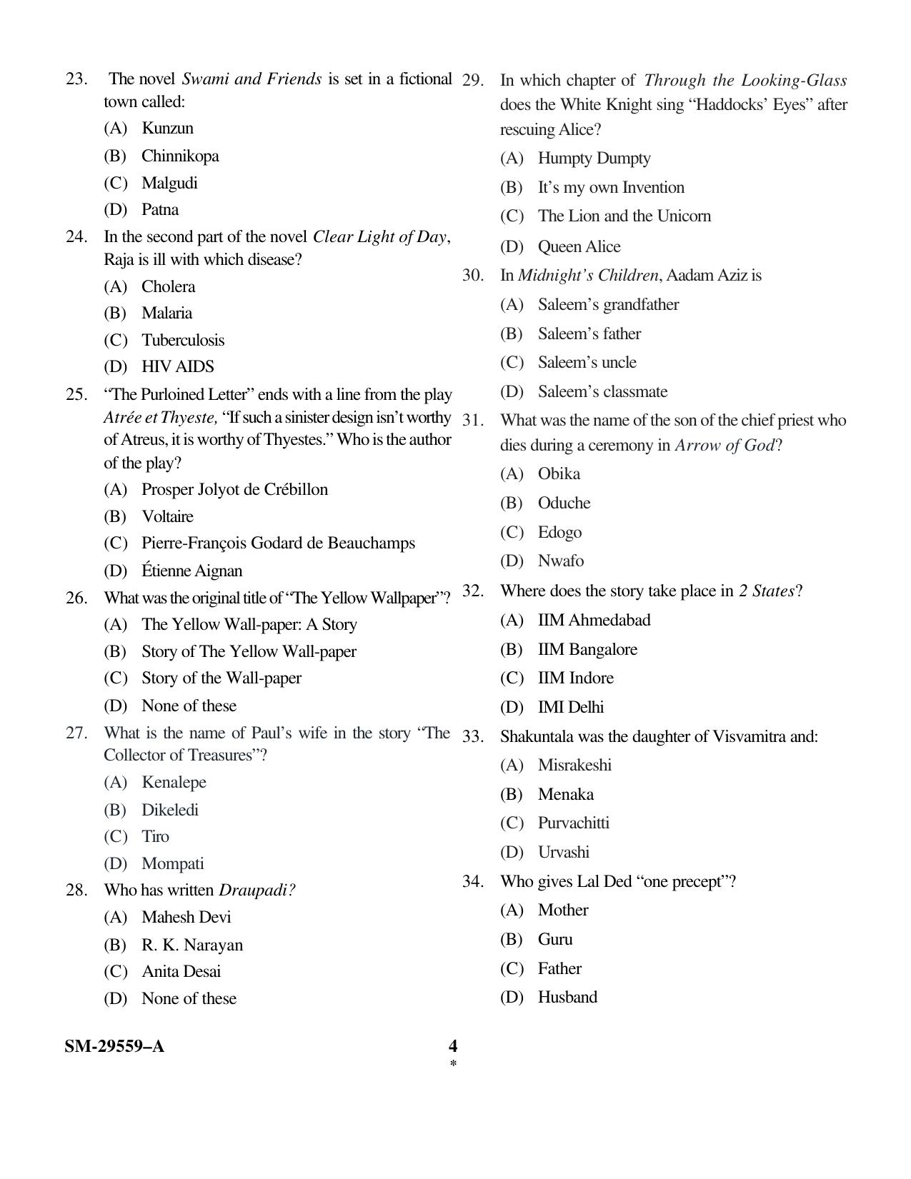 KUET 2024 M.A. English Honors Question Paper - Page 11