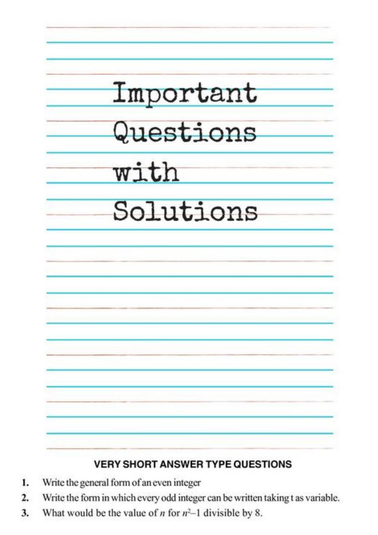 Class 10 Notes, Question & Practice Paper - Mathematics (Topic 1 : Real Numbers) - Page 3
