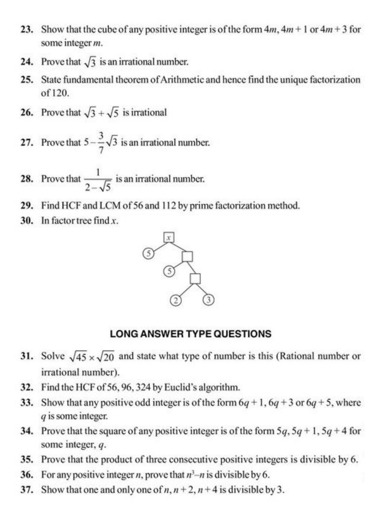 Class 10 Notes, Question & Practice Paper - Mathematics (Topic 1 : Real Numbers) - Page 5