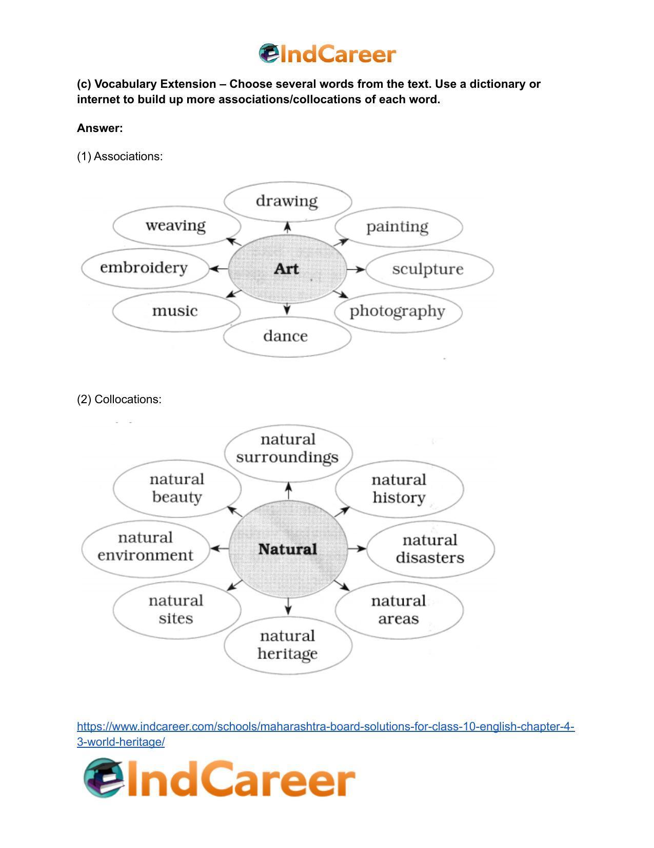 Maharashtra Board Solutions for Class 10- English: Chapter 4.3- World Heritage - Page 23