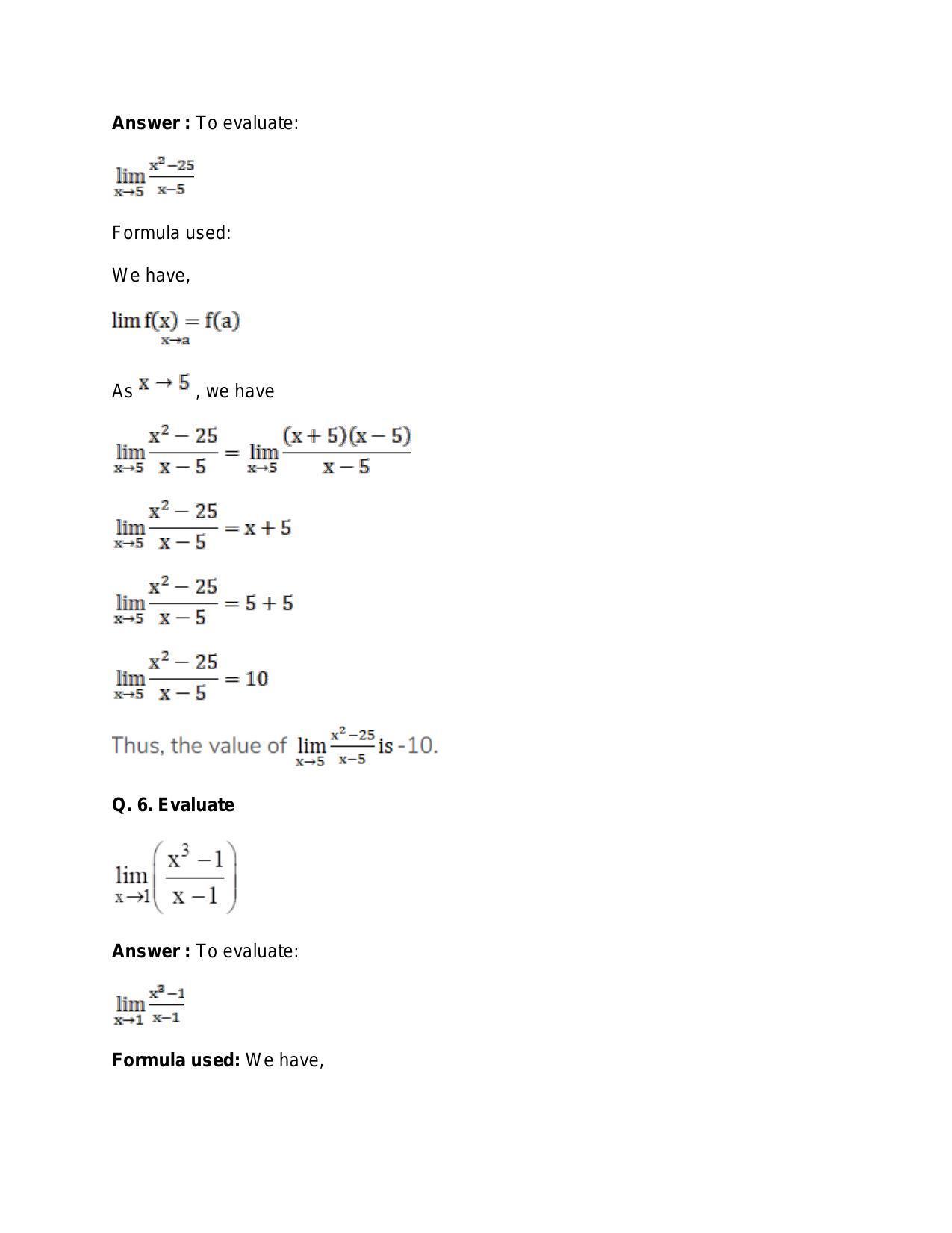 Chapter 27: Limits: RS Aggarwal Class 11 Solutions  - Page 4