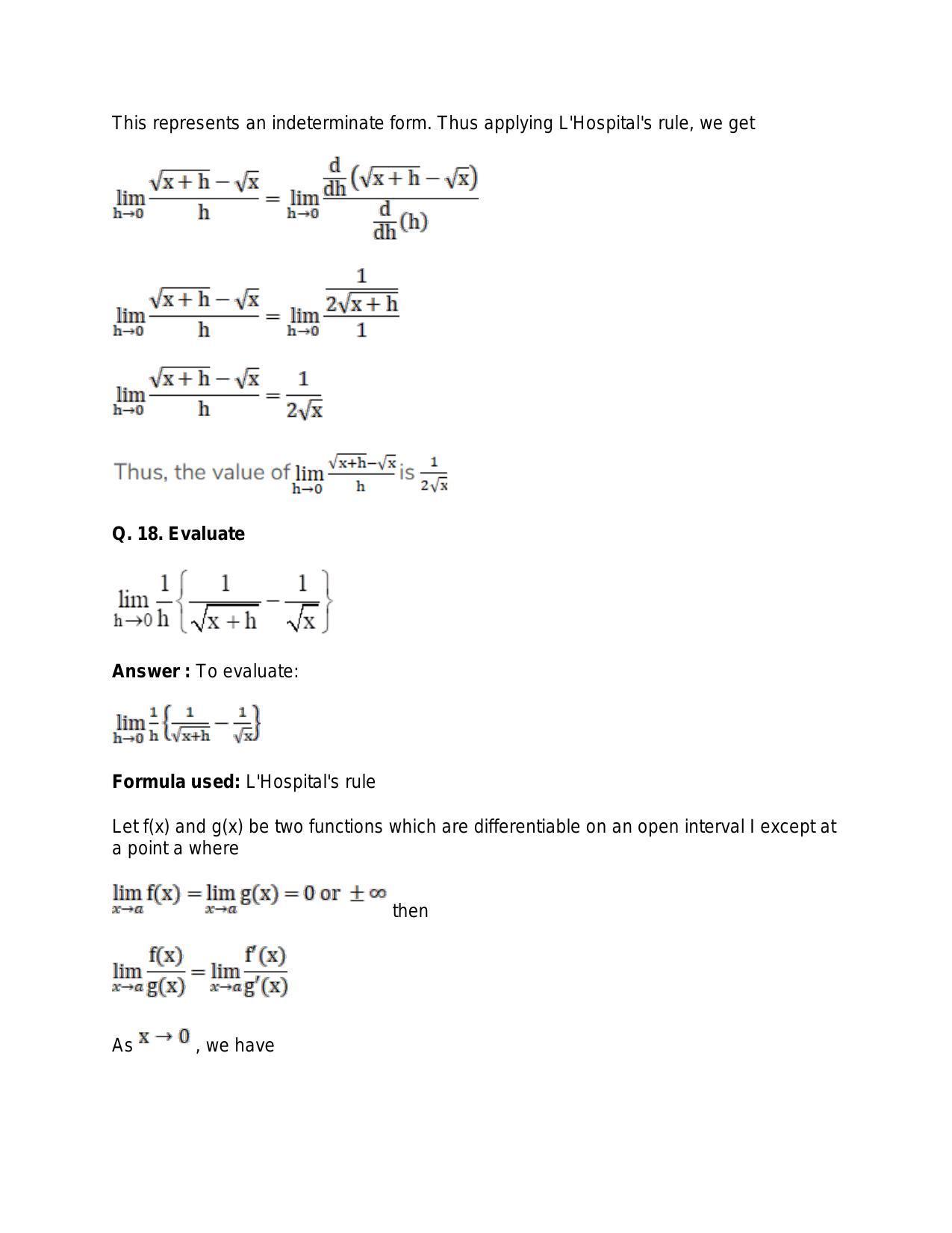 Chapter 27: Limits: RS Aggarwal Class 11 Solutions  - Page 16