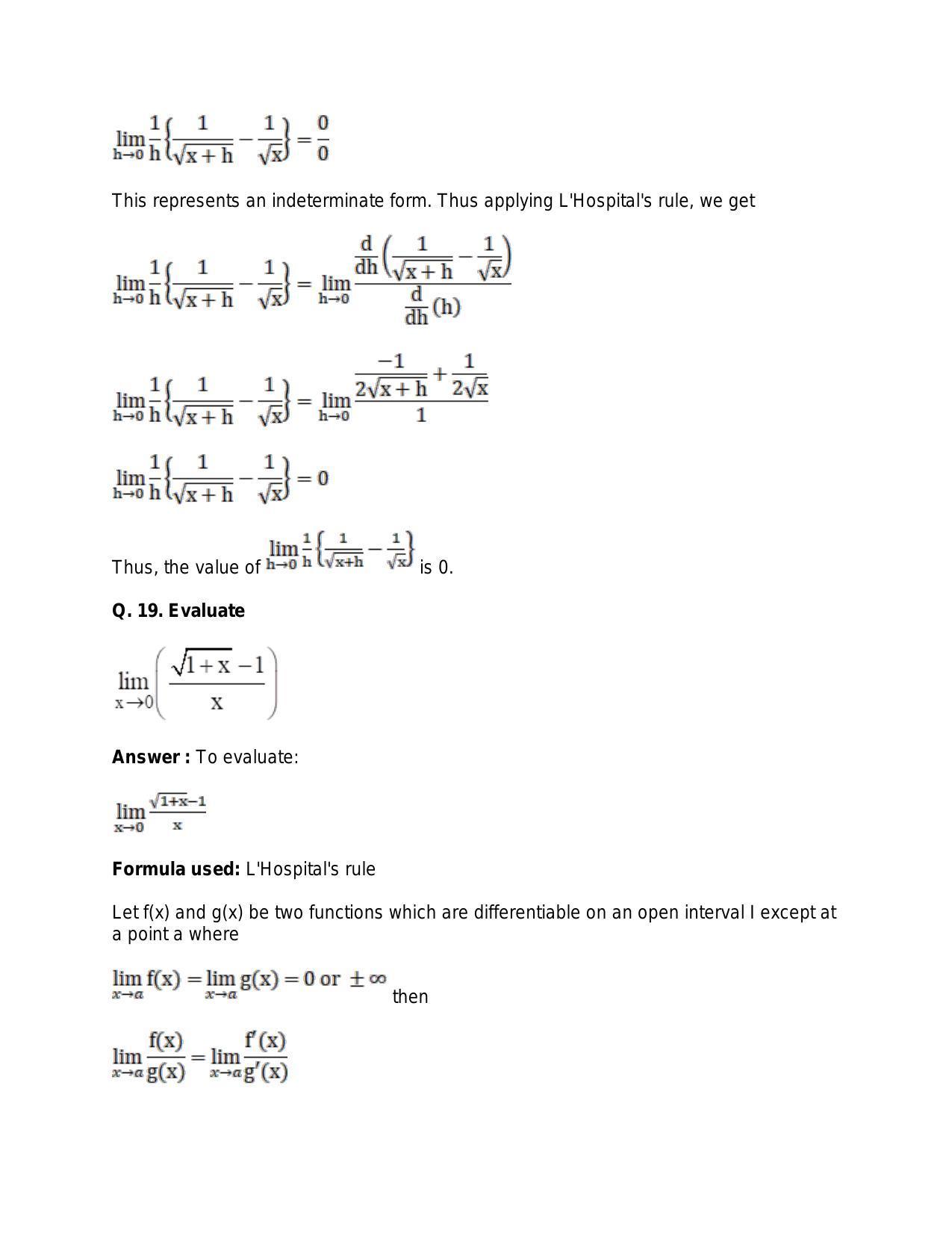 Chapter 27: Limits: RS Aggarwal Class 11 Solutions  - Page 17