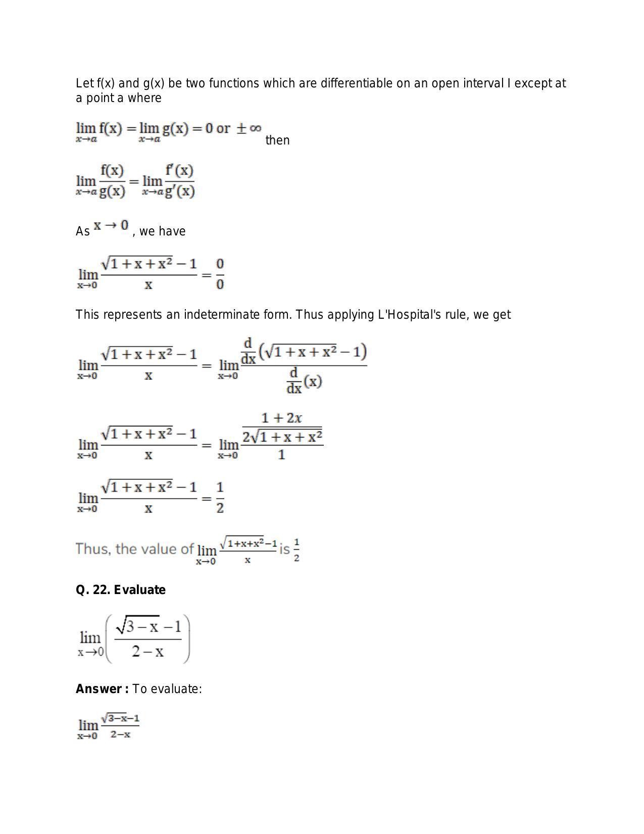 Chapter 27: Limits: RS Aggarwal Class 11 Solutions  - Page 20
