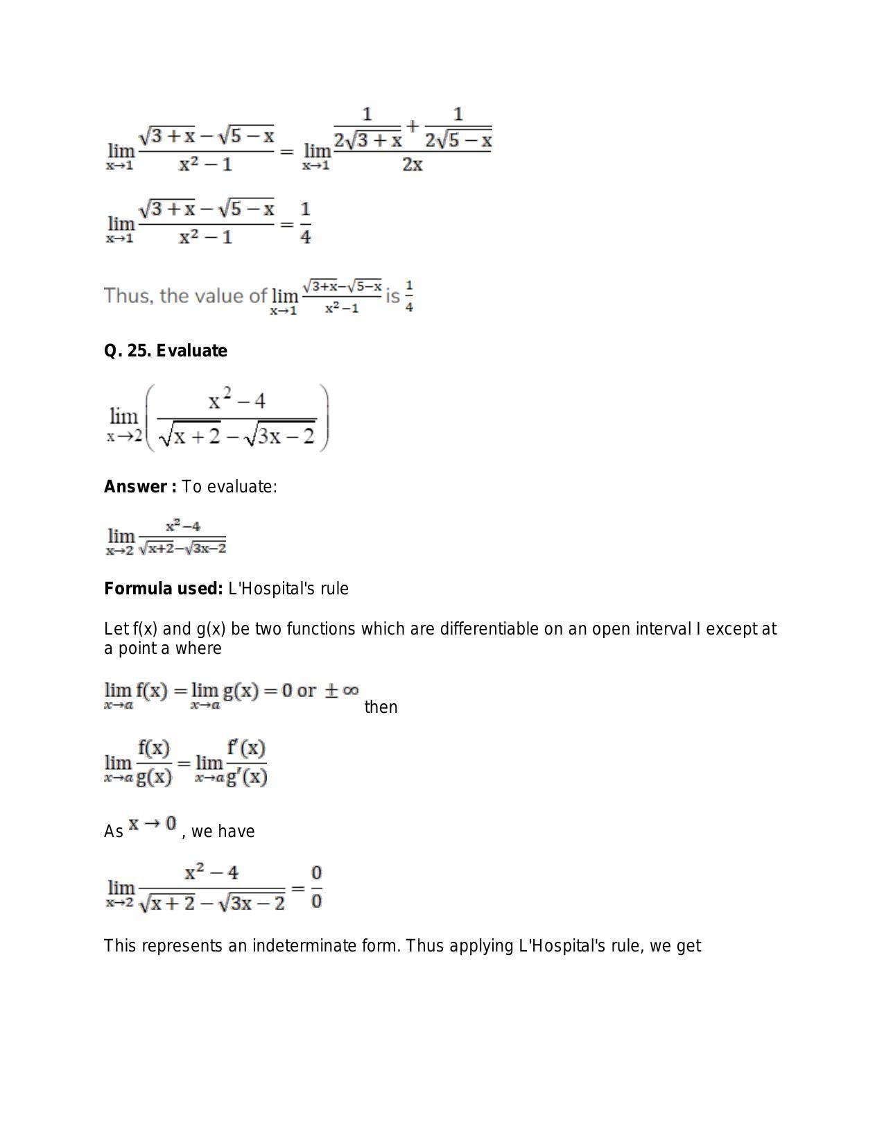 Chapter 27: Limits: RS Aggarwal Class 11 Solutions  - Page 23