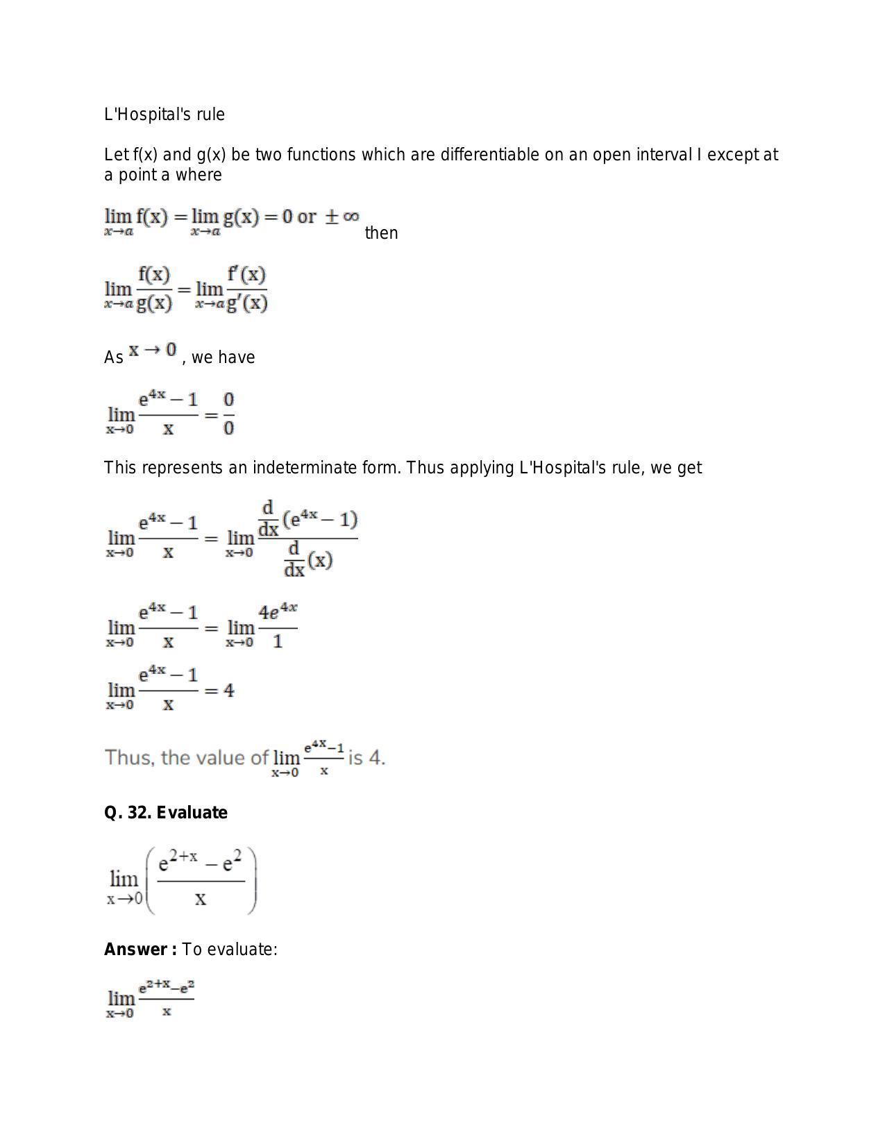 Chapter 27: Limits: RS Aggarwal Class 11 Solutions  - Page 30