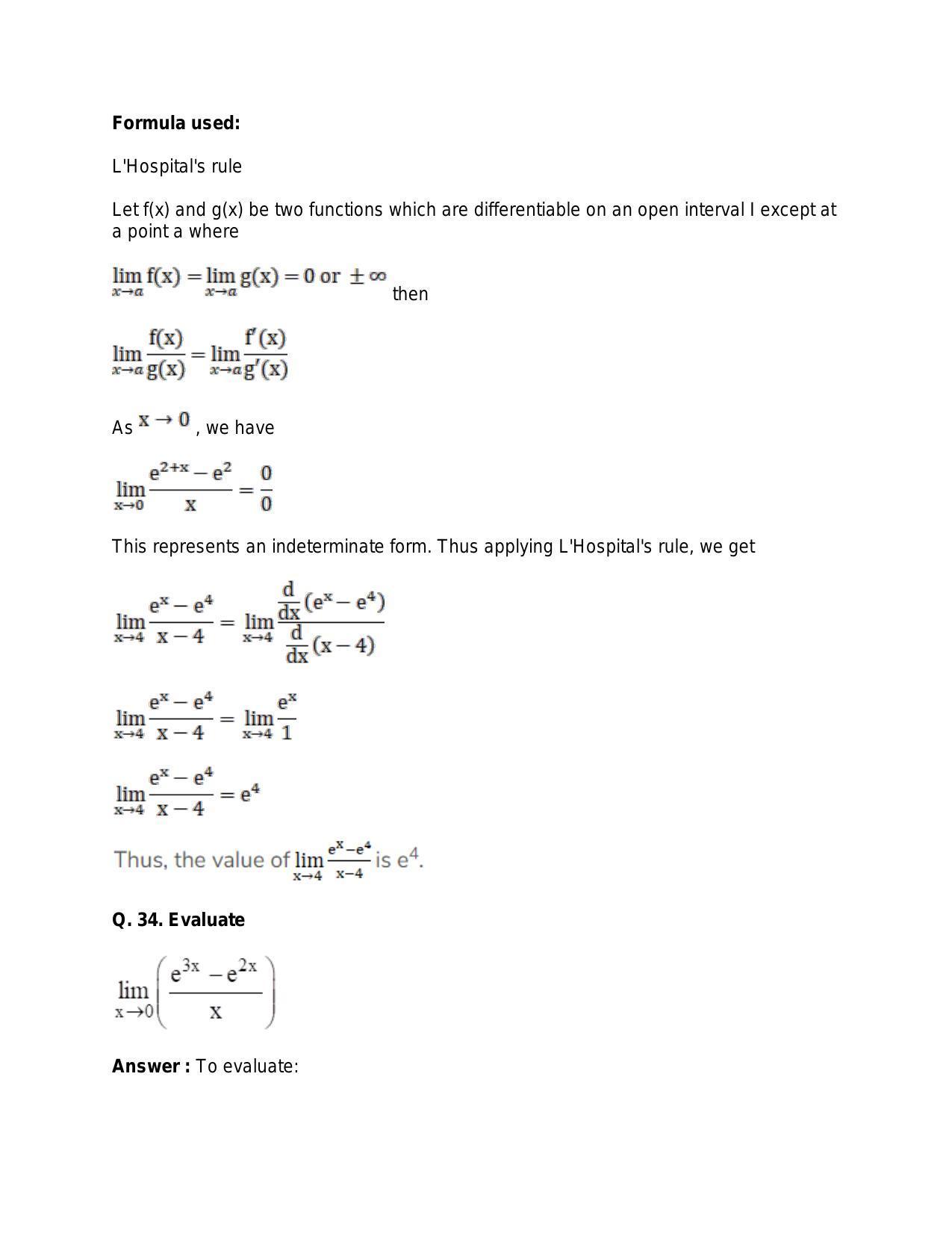 Chapter 27: Limits: RS Aggarwal Class 11 Solutions  - Page 32