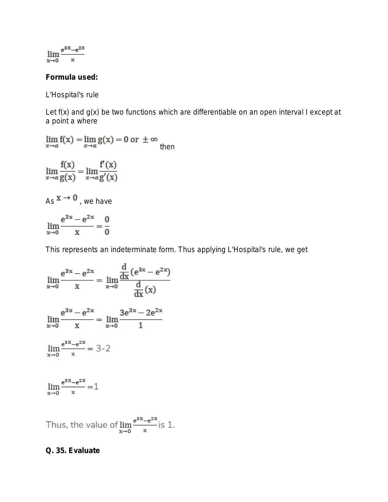 Chapter 27: Limits: RS Aggarwal Class 11 Solutions  - Page 33