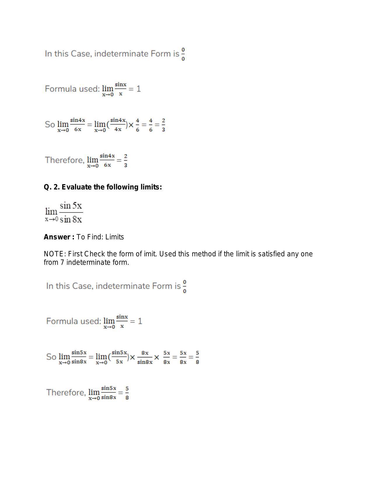 Chapter 27: Limits: RS Aggarwal Class 11 Solutions  - Page 41