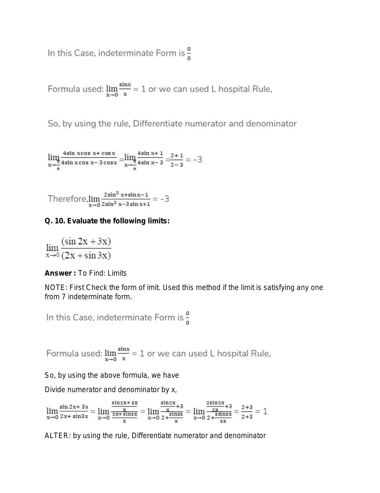 Chapter 27: Limits: RS Aggarwal Class 11 Solutions  - Page 46