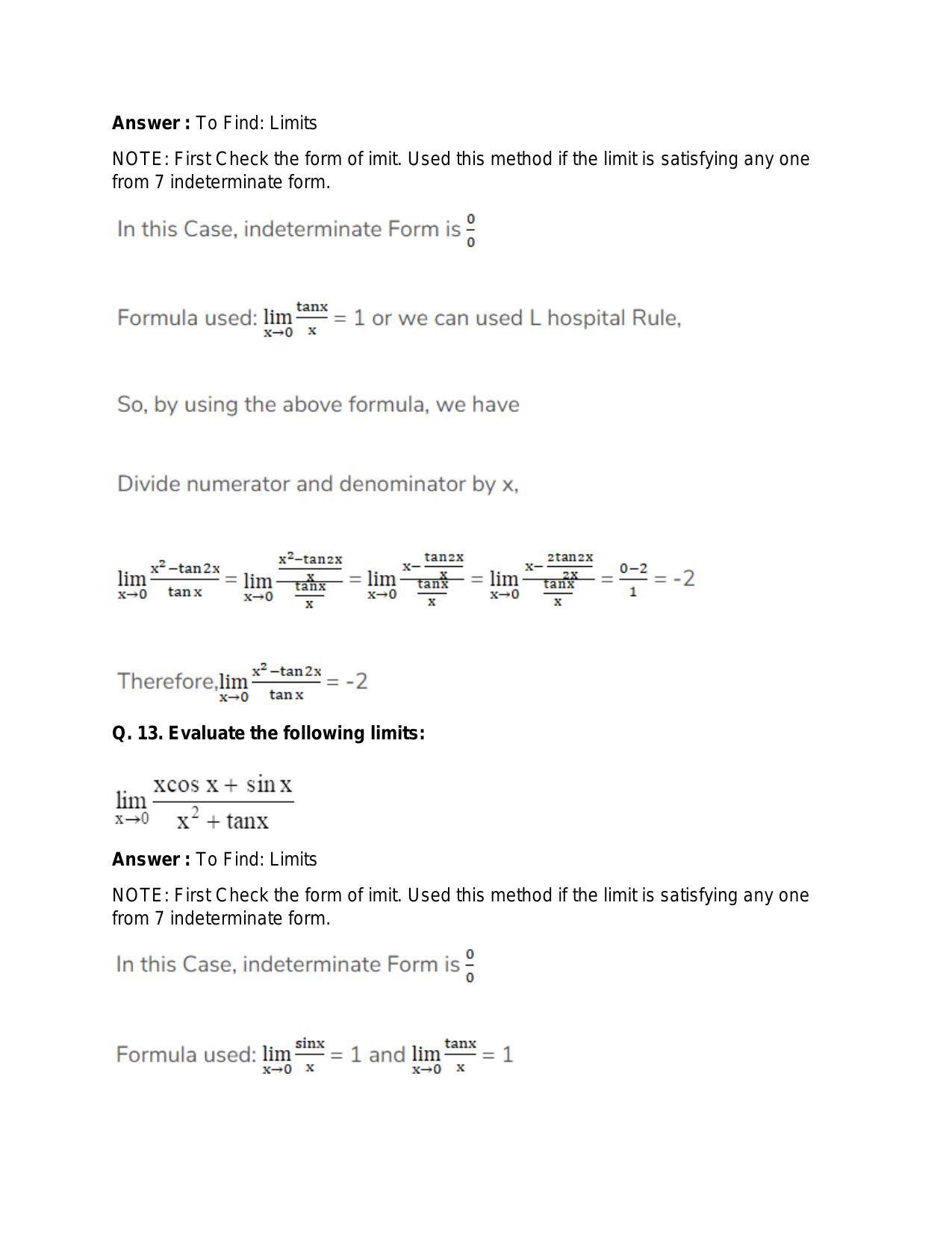 Chapter 27: Limits: RS Aggarwal Class 11 Solutions  - Page 48