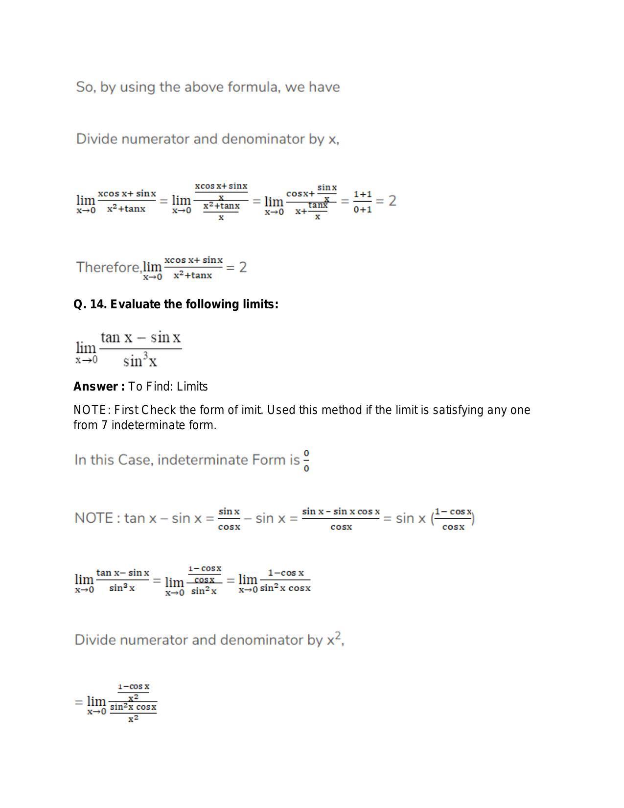 Chapter 27: Limits: RS Aggarwal Class 11 Solutions  - Page 49