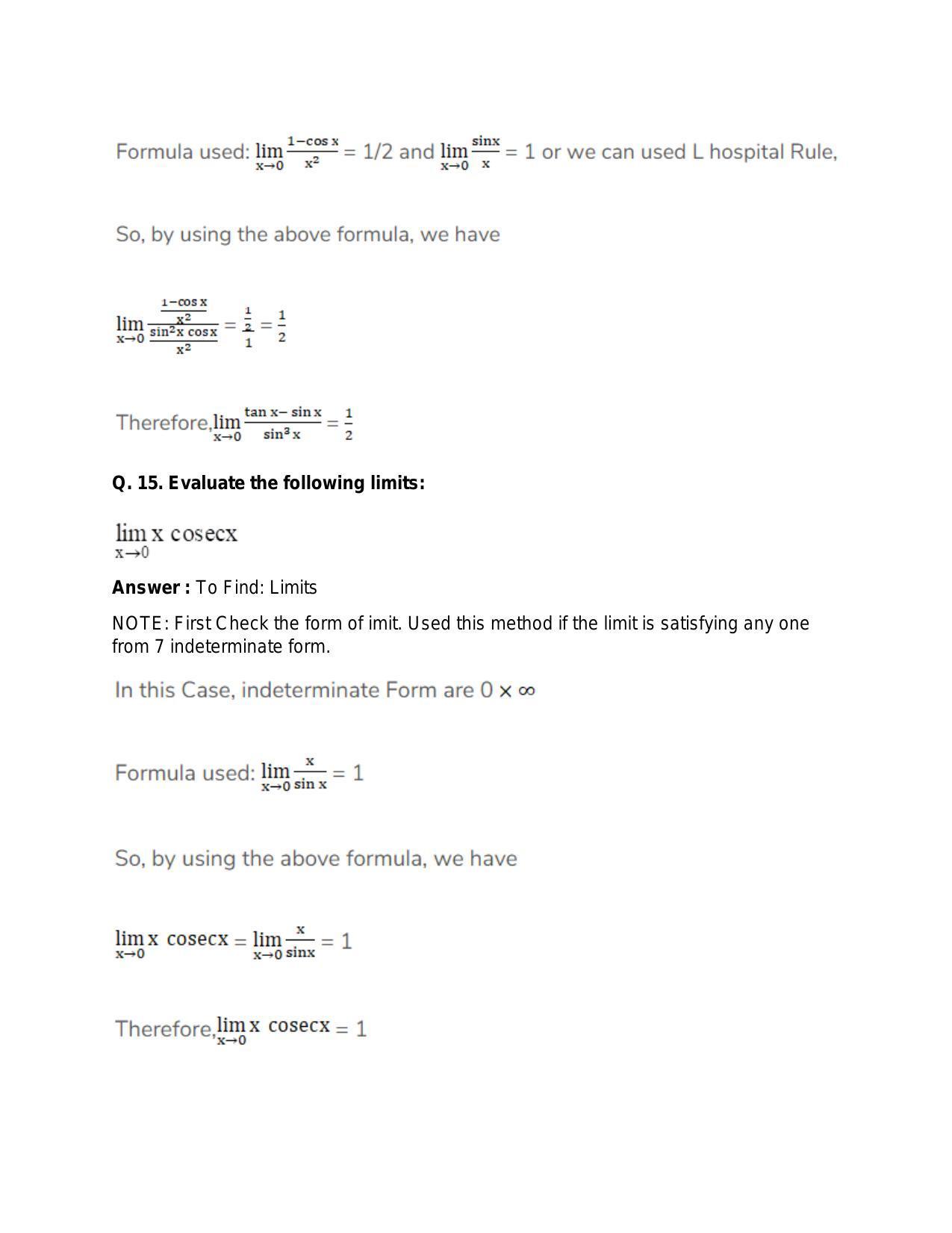 Chapter 27: Limits: RS Aggarwal Class 11 Solutions  - Page 50