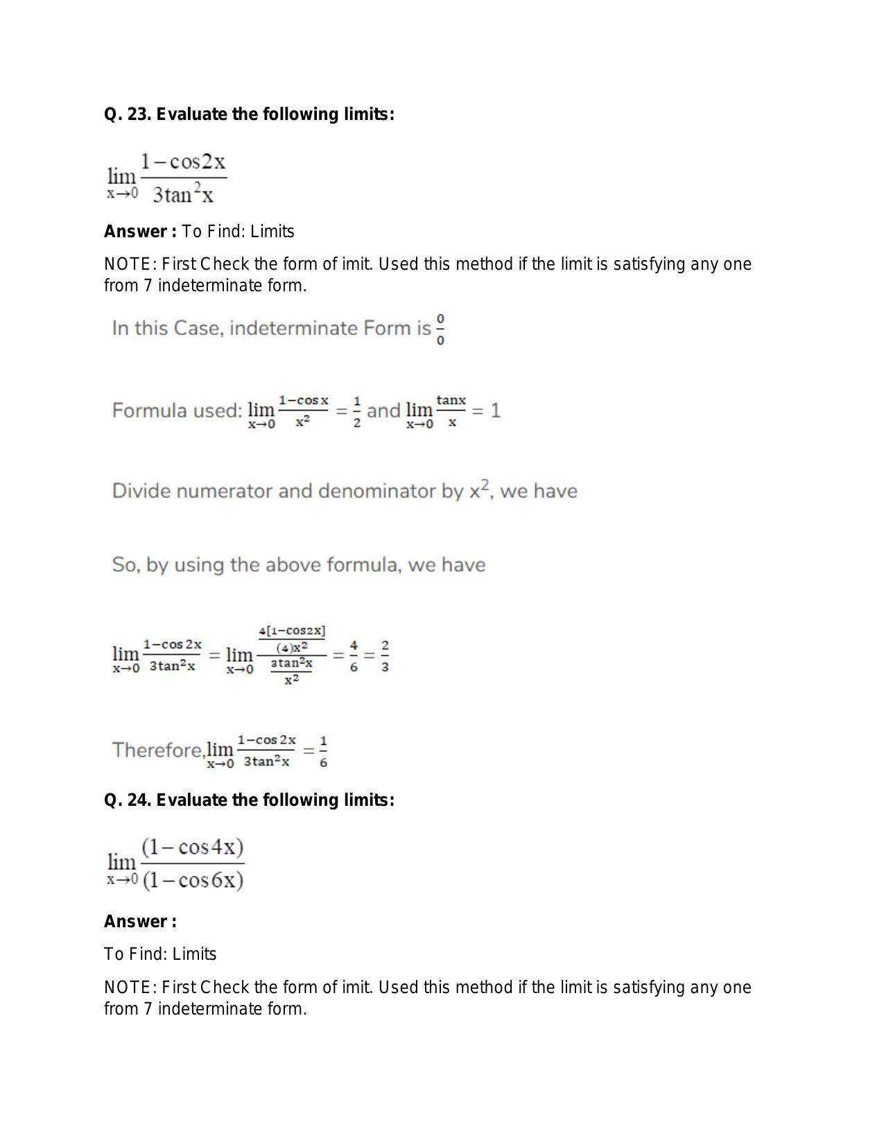 Chapter 27: Limits: RS Aggarwal Class 11 Solutions  - Page 56