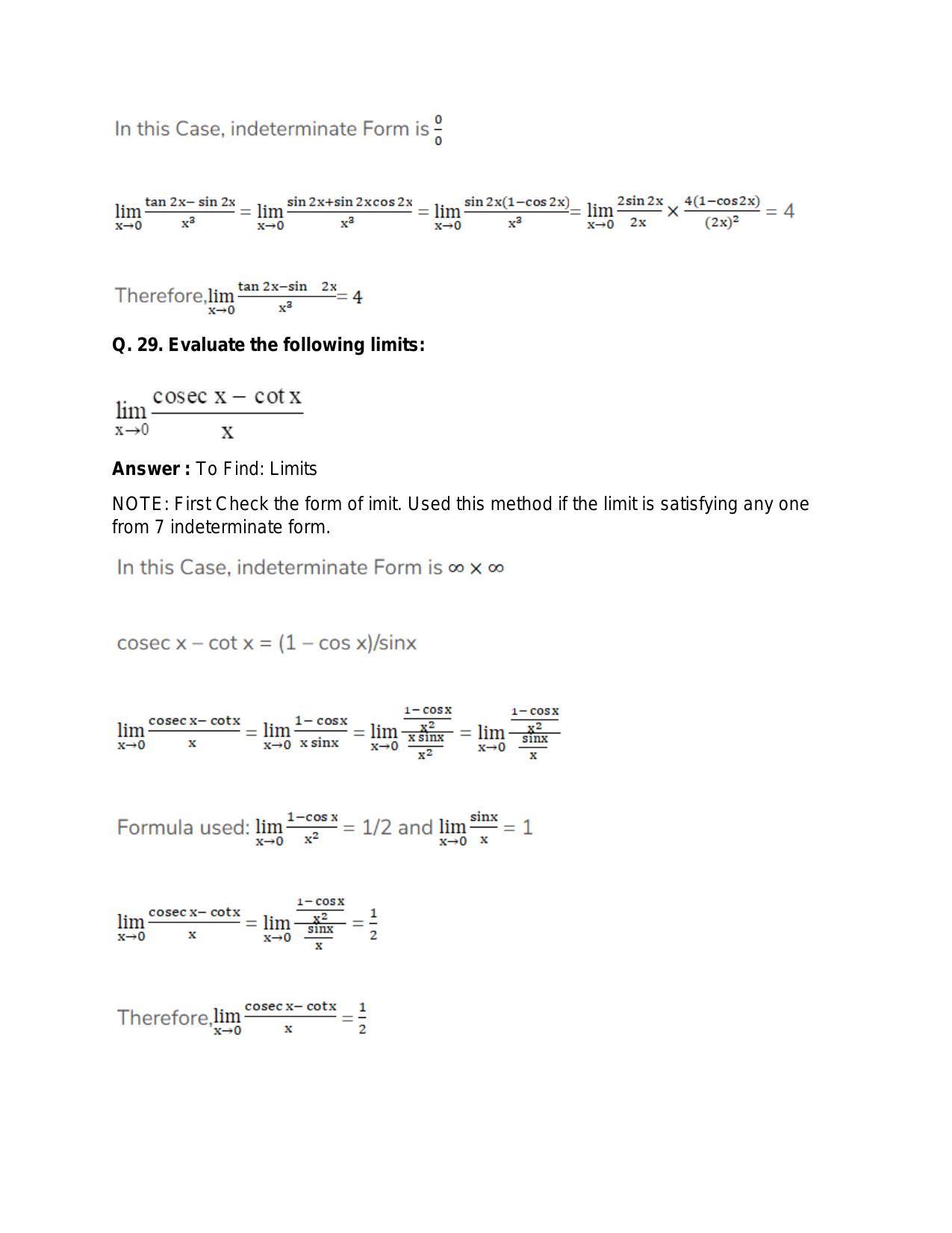 Chapter 27: Limits: RS Aggarwal Class 11 Solutions  - Page 60