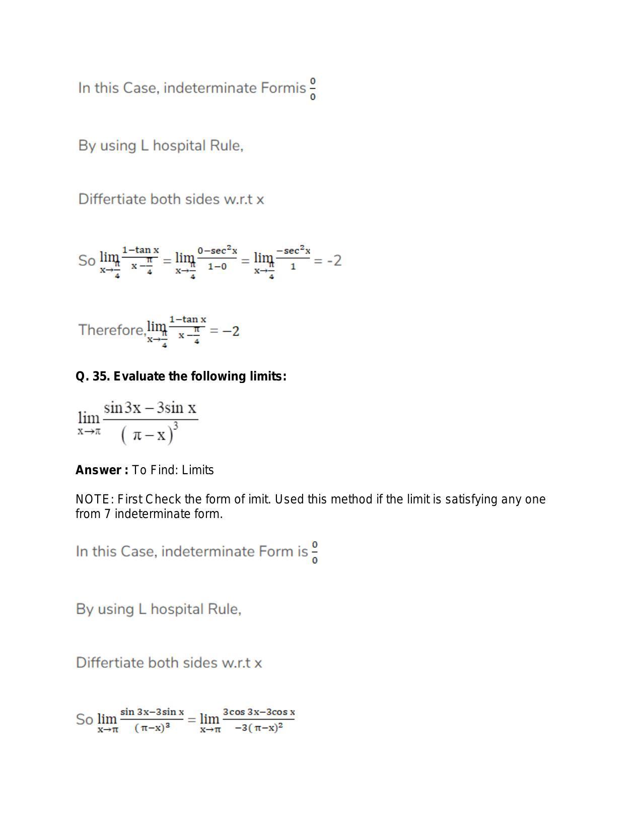 Chapter 27: Limits: RS Aggarwal Class 11 Solutions  - Page 64