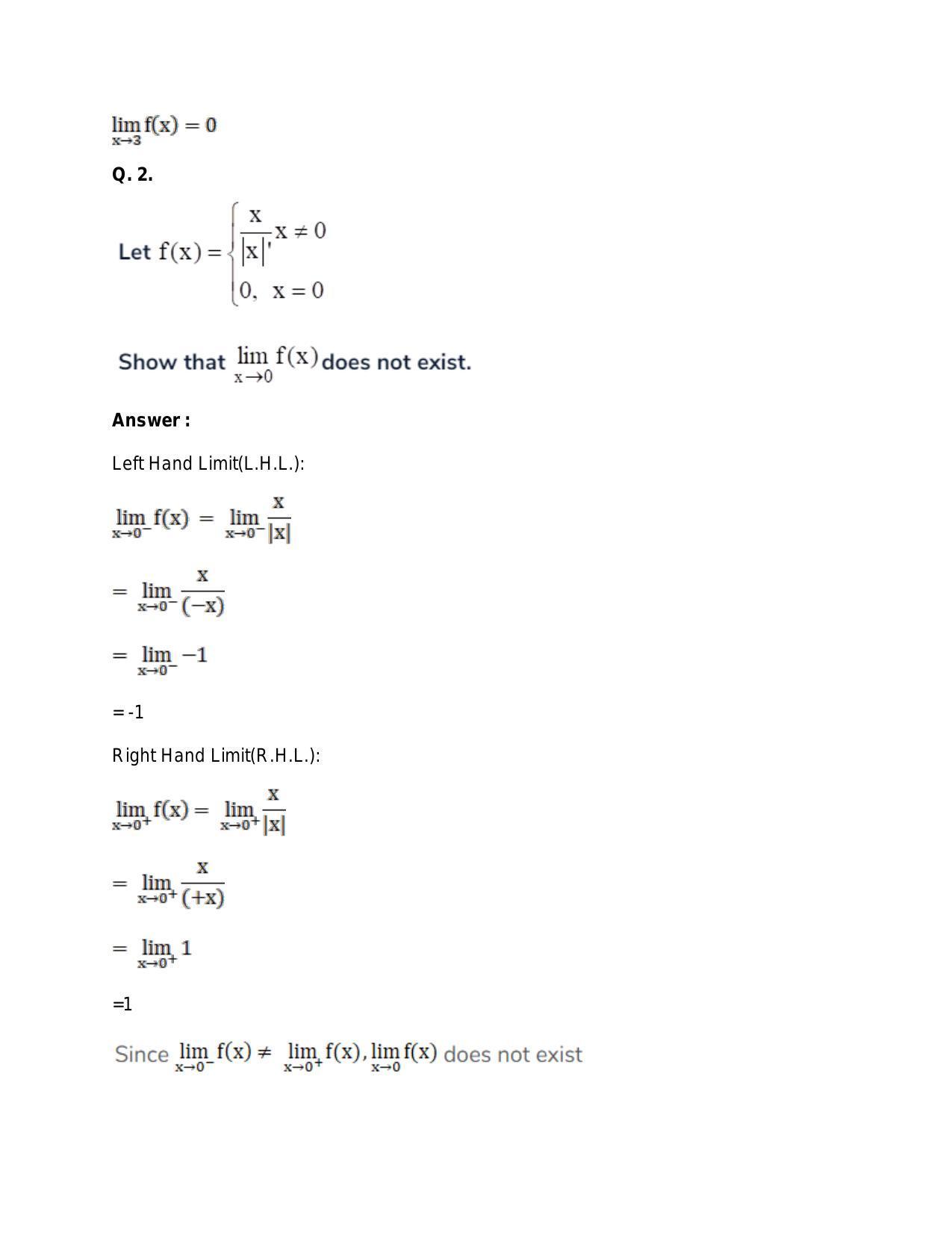 Chapter 27: Limits: RS Aggarwal Class 11 Solutions  - Page 91