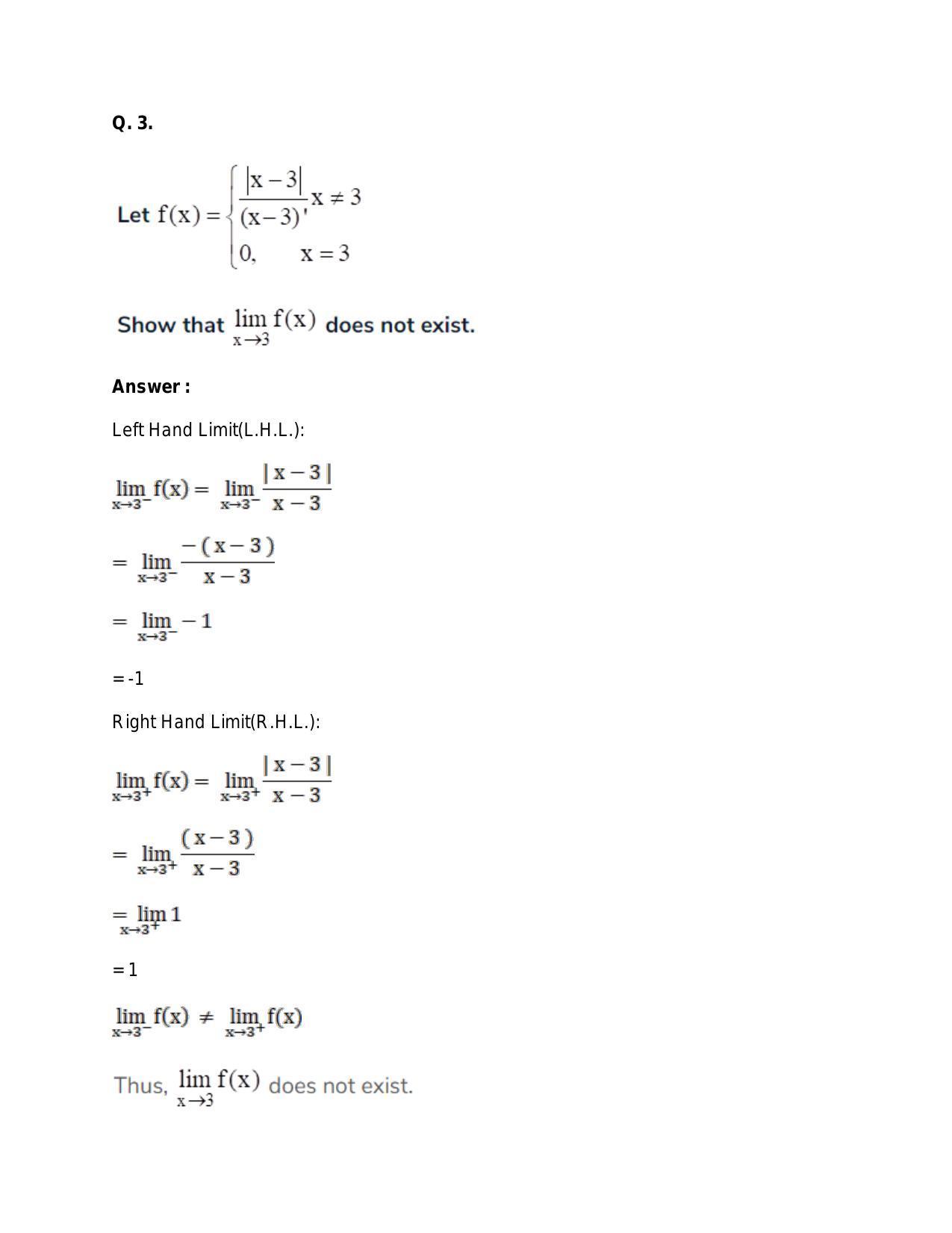 Chapter 27: Limits: RS Aggarwal Class 11 Solutions  - Page 92