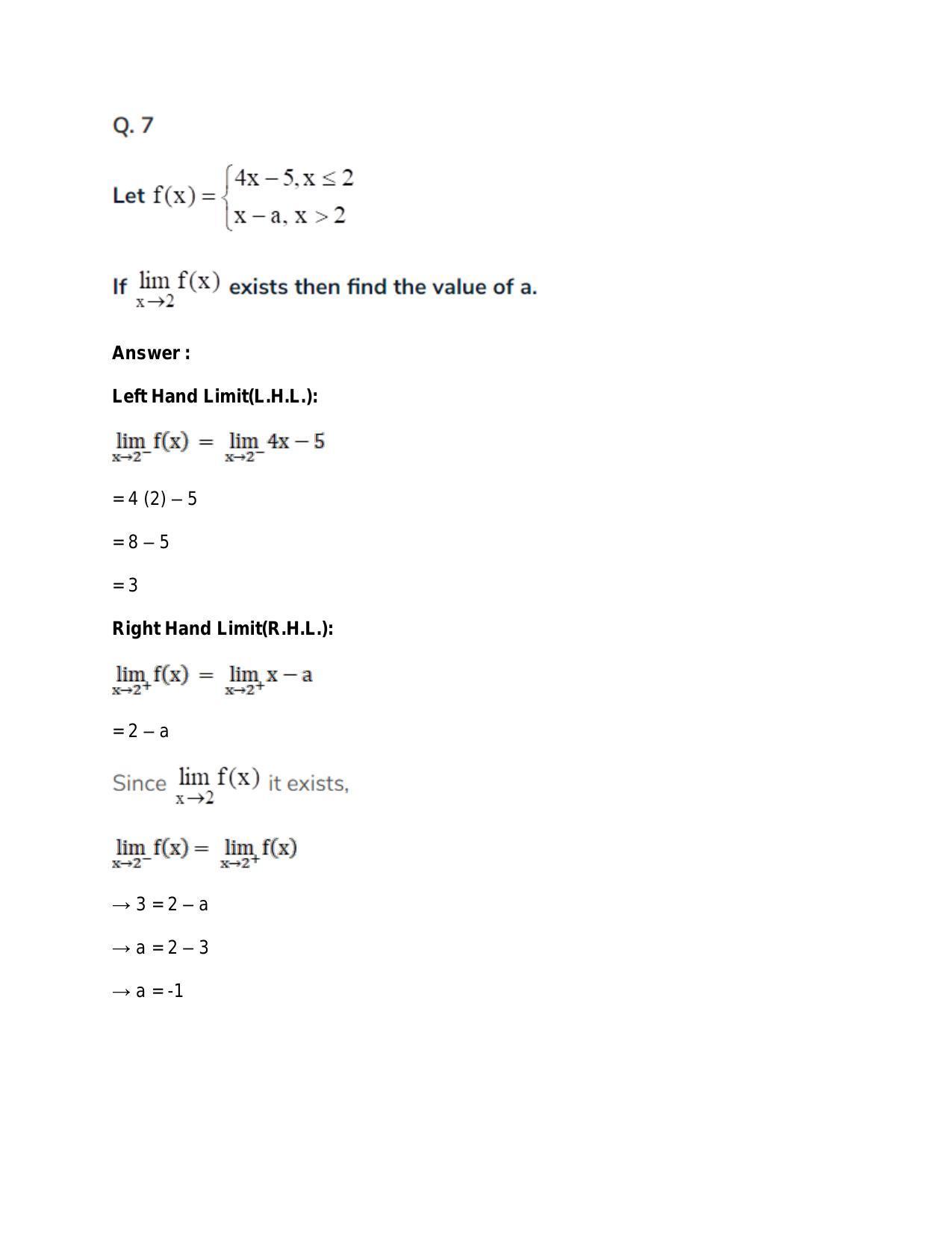 Chapter 27: Limits: RS Aggarwal Class 11 Solutions  - Page 96