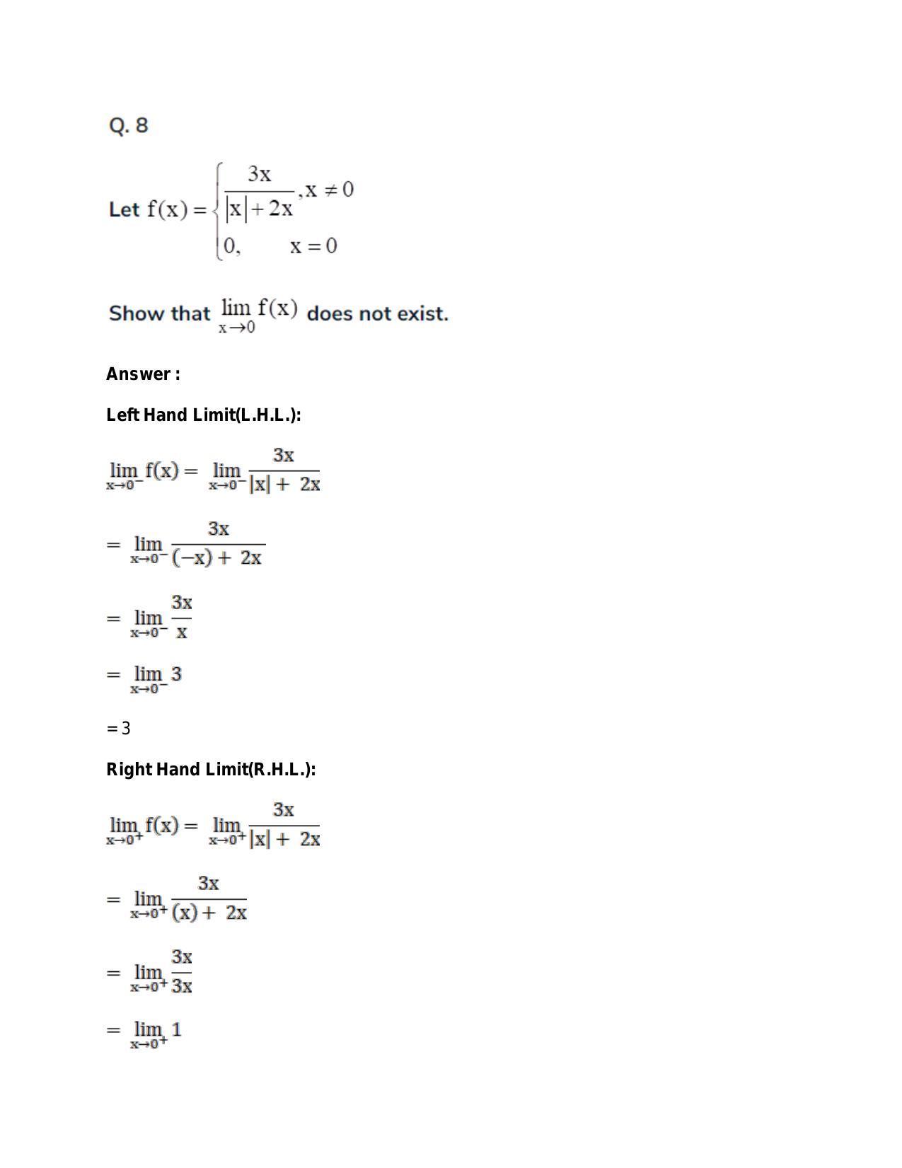 Chapter 27: Limits: RS Aggarwal Class 11 Solutions  - Page 97