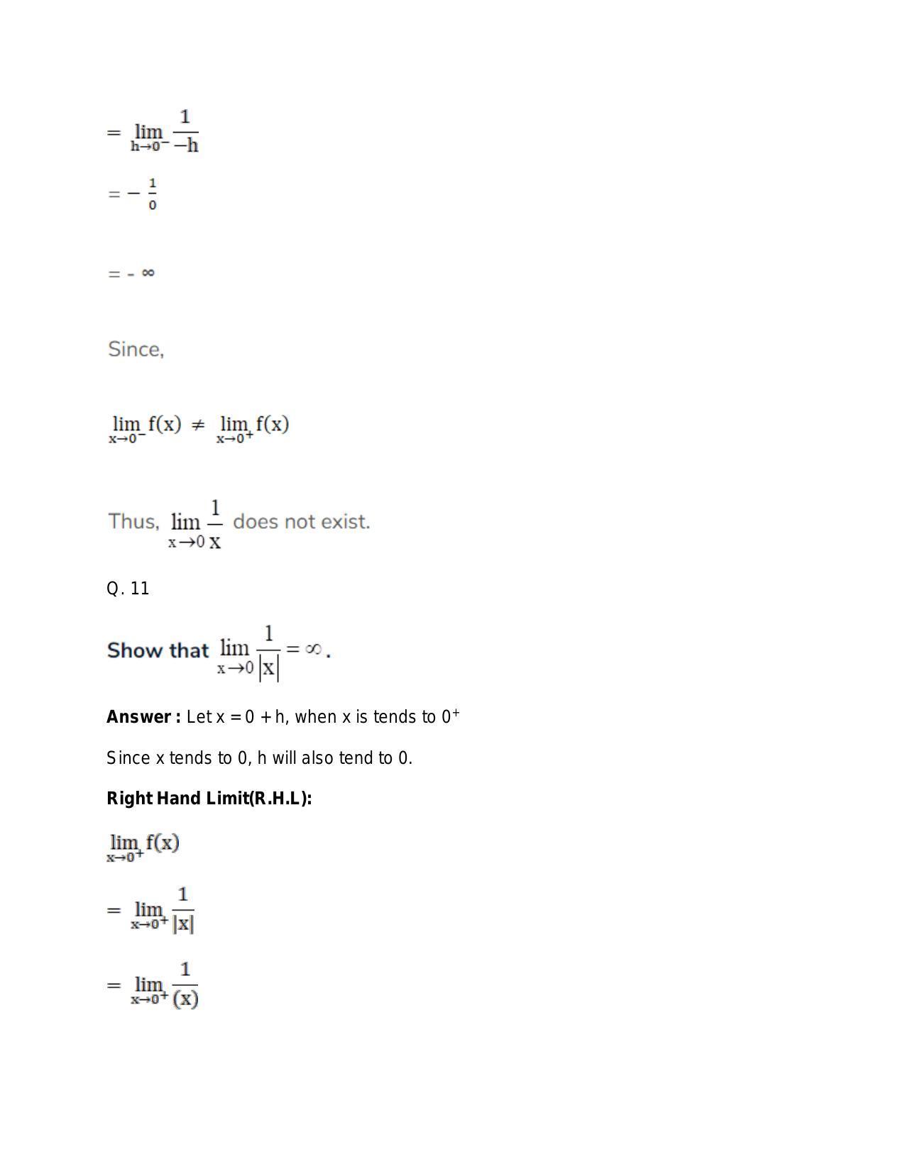 Chapter 27: Limits: RS Aggarwal Class 11 Solutions  - Page 100