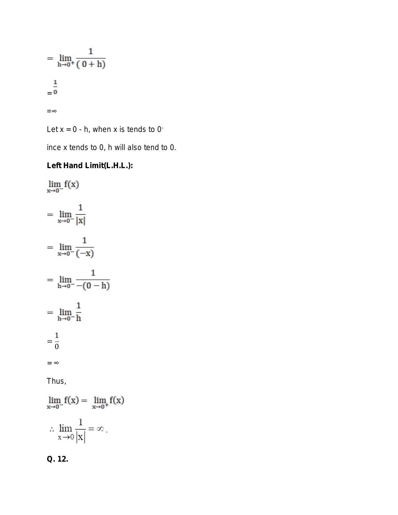 Chapter 27: Limits: RS Aggarwal Class 11 Solutions  - Page 101